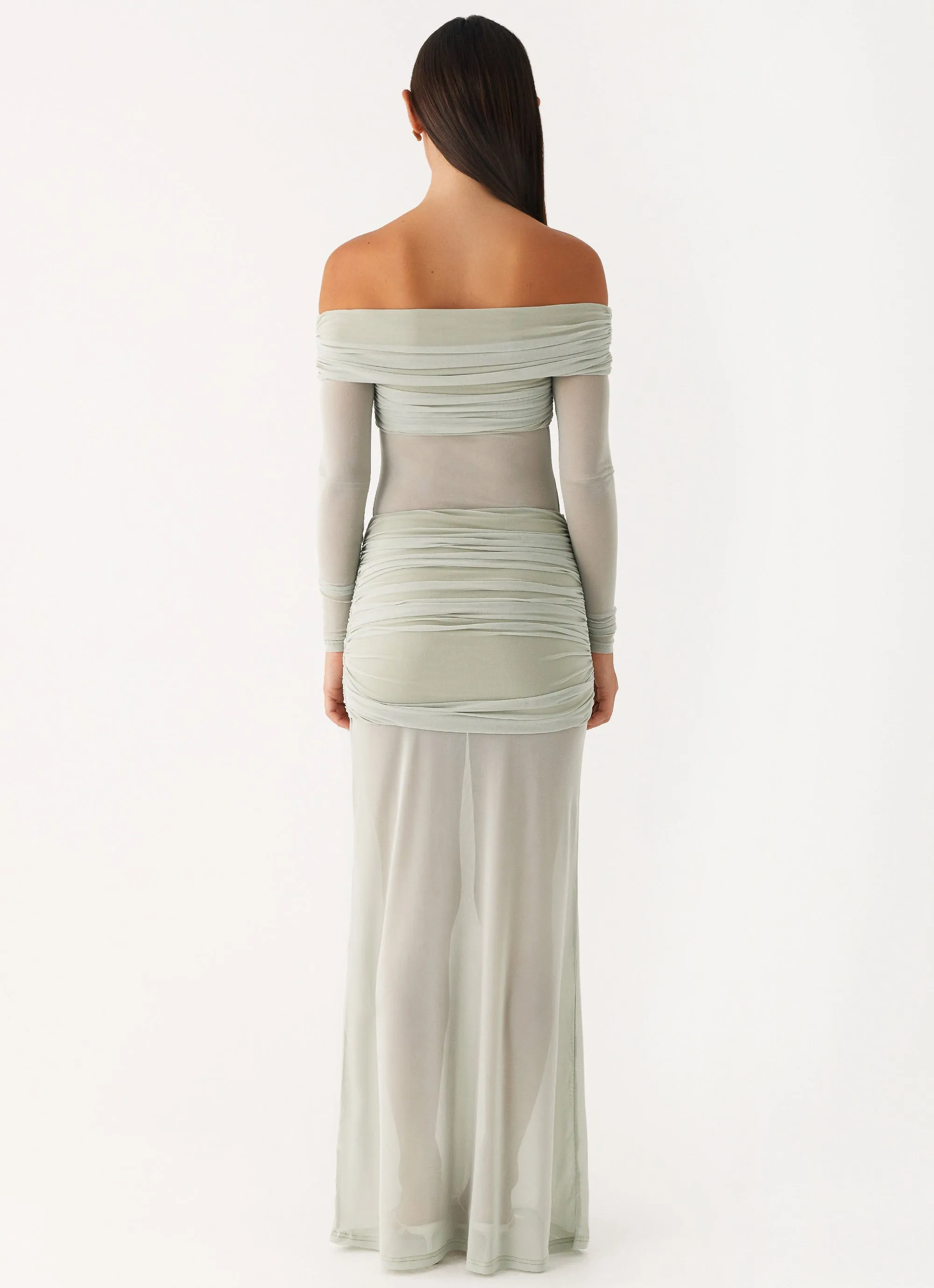 Polished Layer Sustainable-Lining Mercy Maxi Dress - Sage