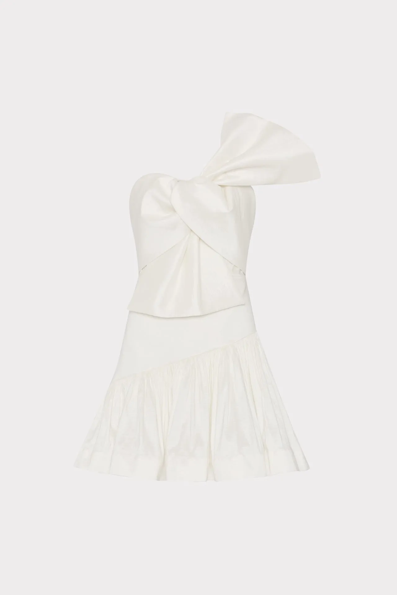 Harley Bow Taffeta Mini Dress Casual Chic Wear Knit Warm