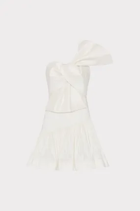 Everyday-Use Harley Bow Taffeta Mini Dress
