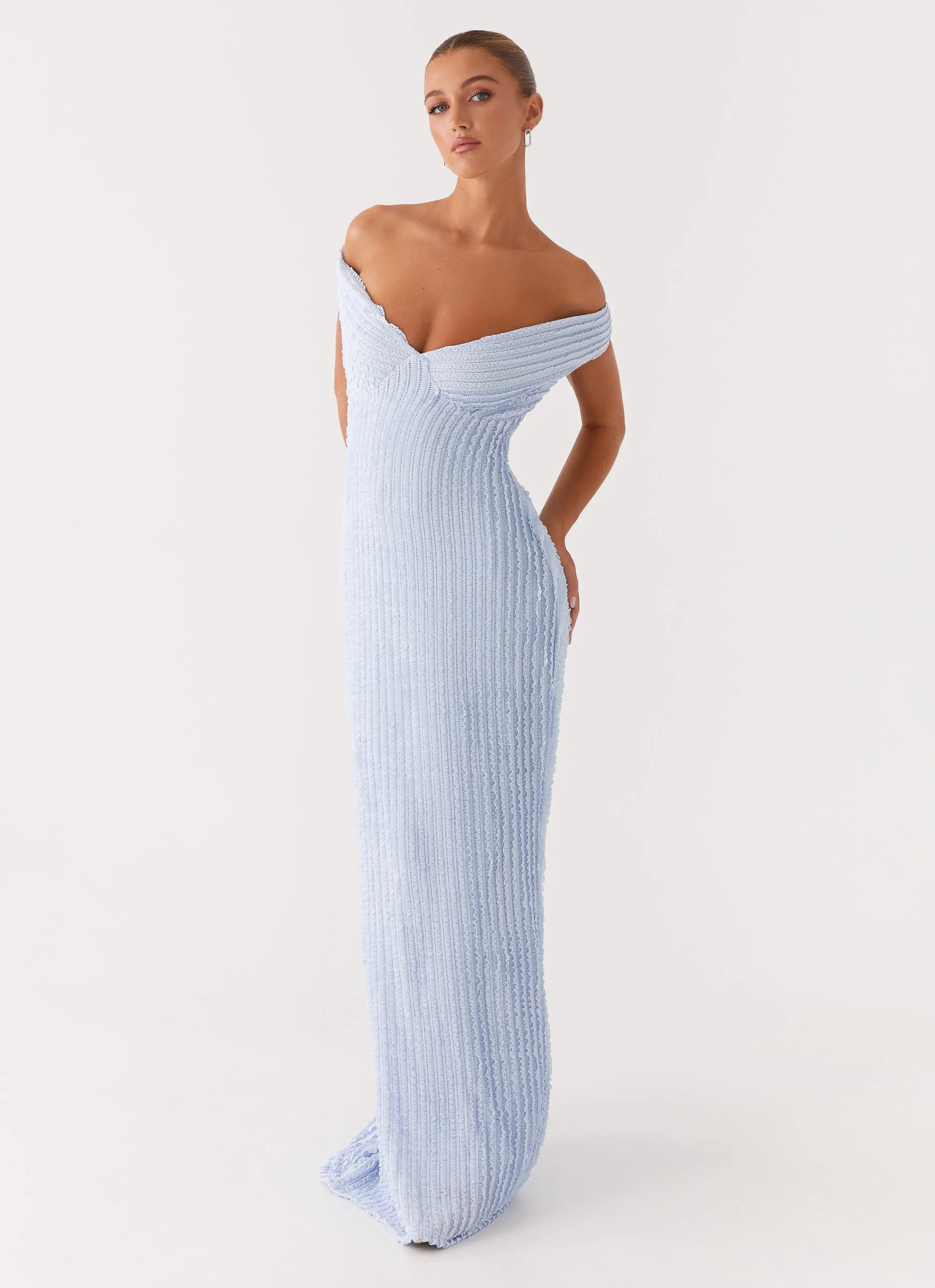 Romantic Hour Comfort and Elegance Chantelle Maxi Dress - Blue