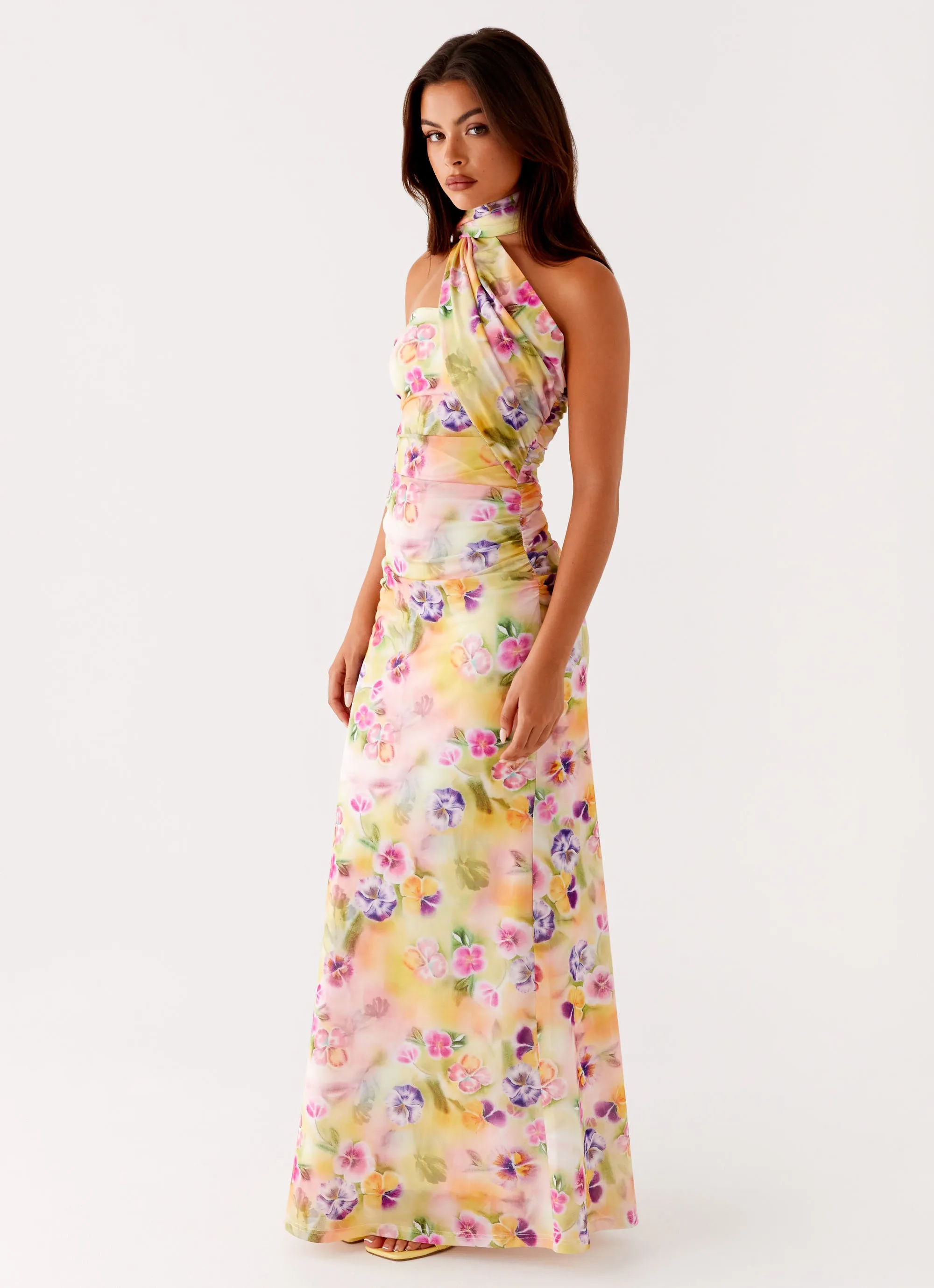 Office Tone Songbird Maxi Dress - Sunburst Floral