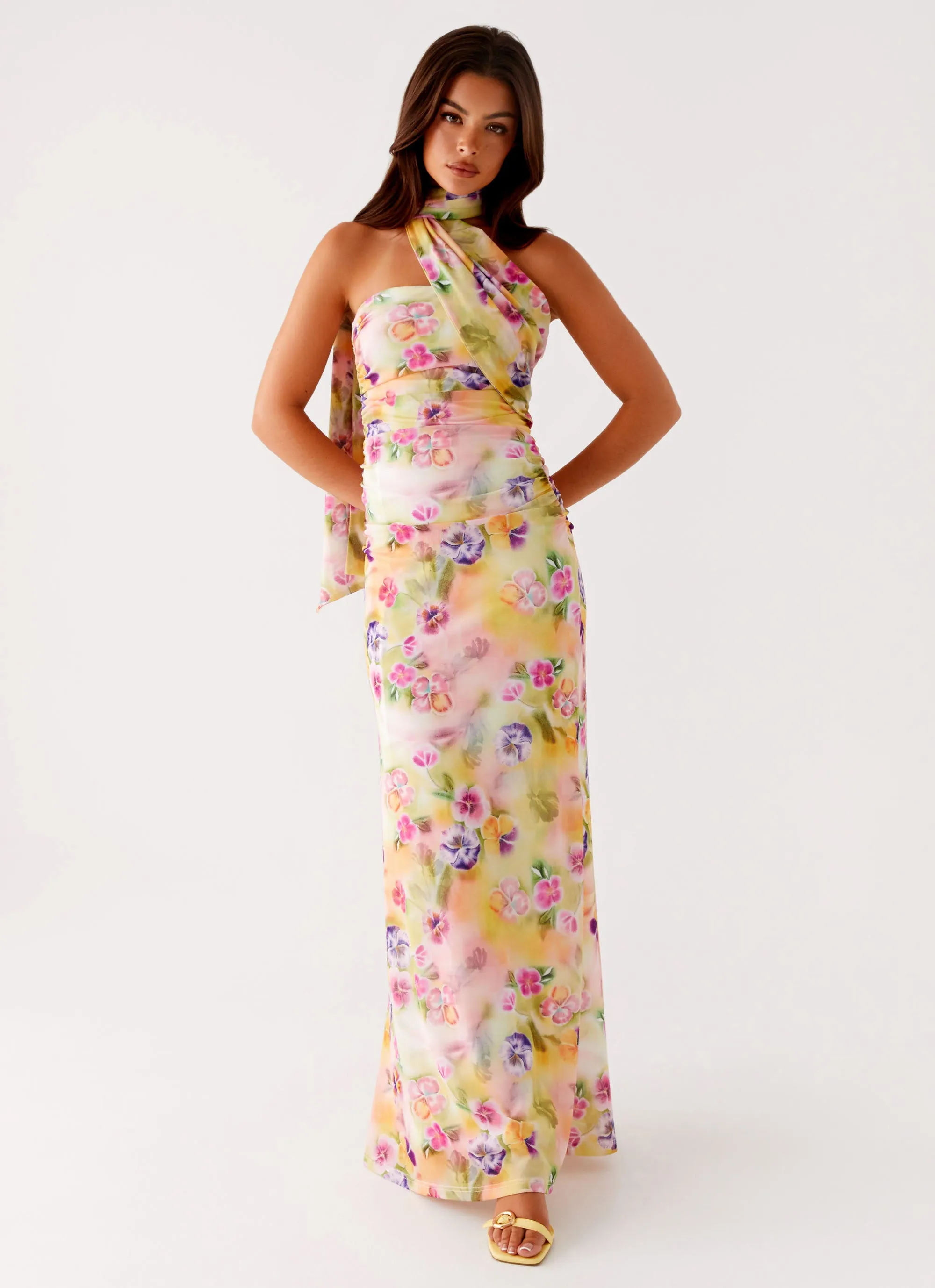 Songbird Maxi Dress - Sunburst Floral Edgy Layers SmoothEdgeFinish