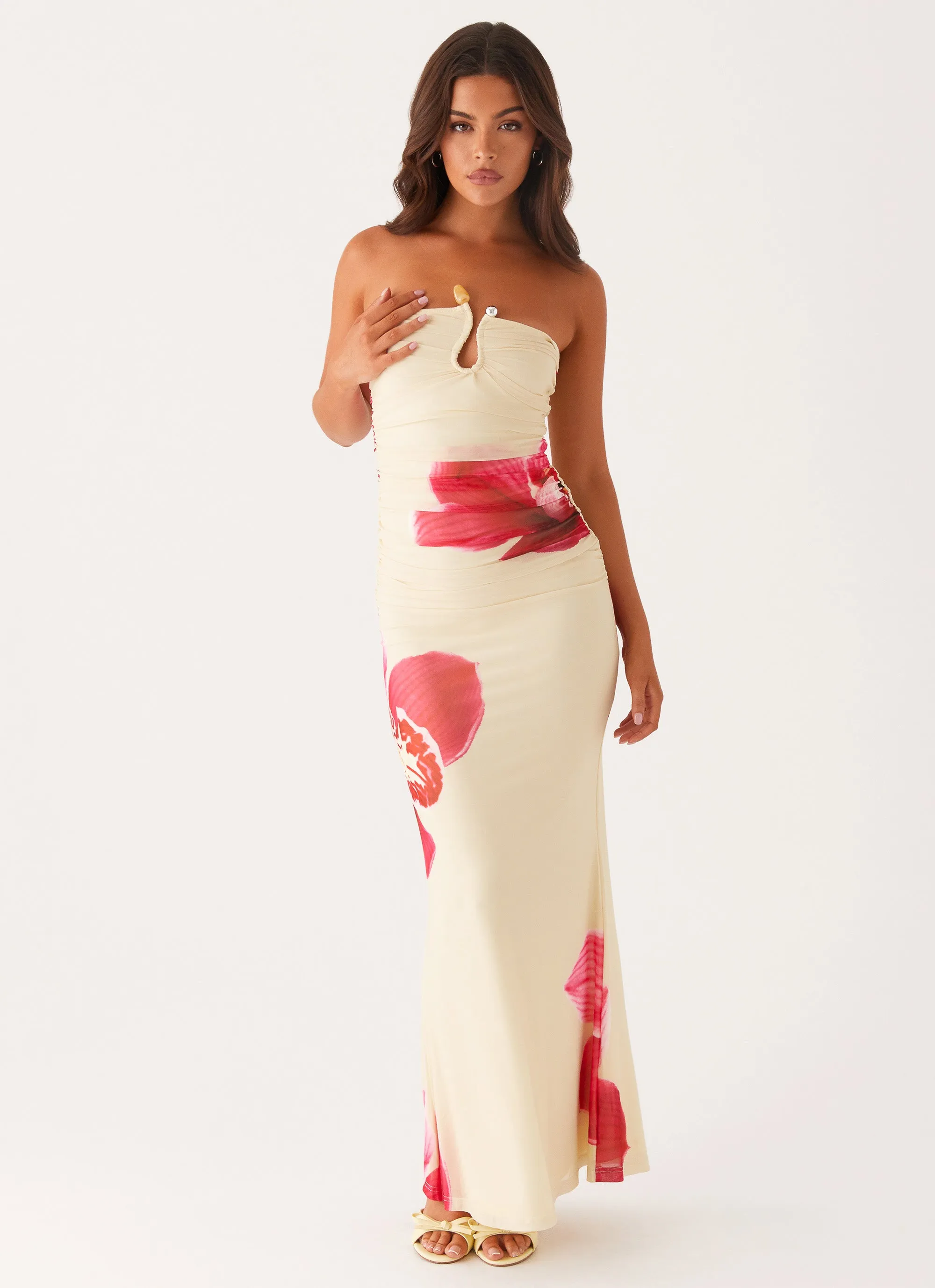 Rudy Maxi Dress - Orchid Yellow Fitted Base Cozy Flex