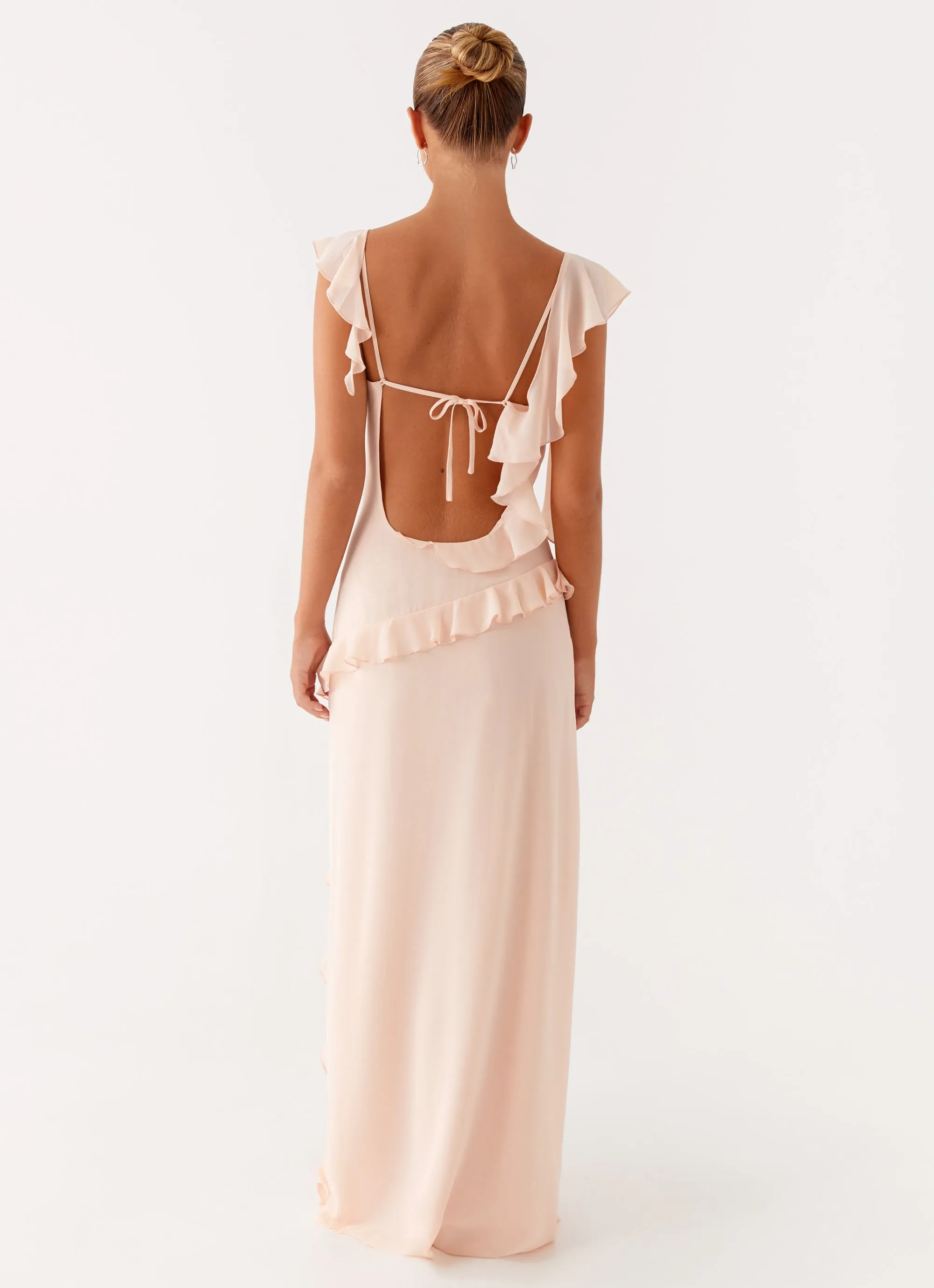 Naya Maxi Dress - Peach Perfect Wear Lightweight and Breezy