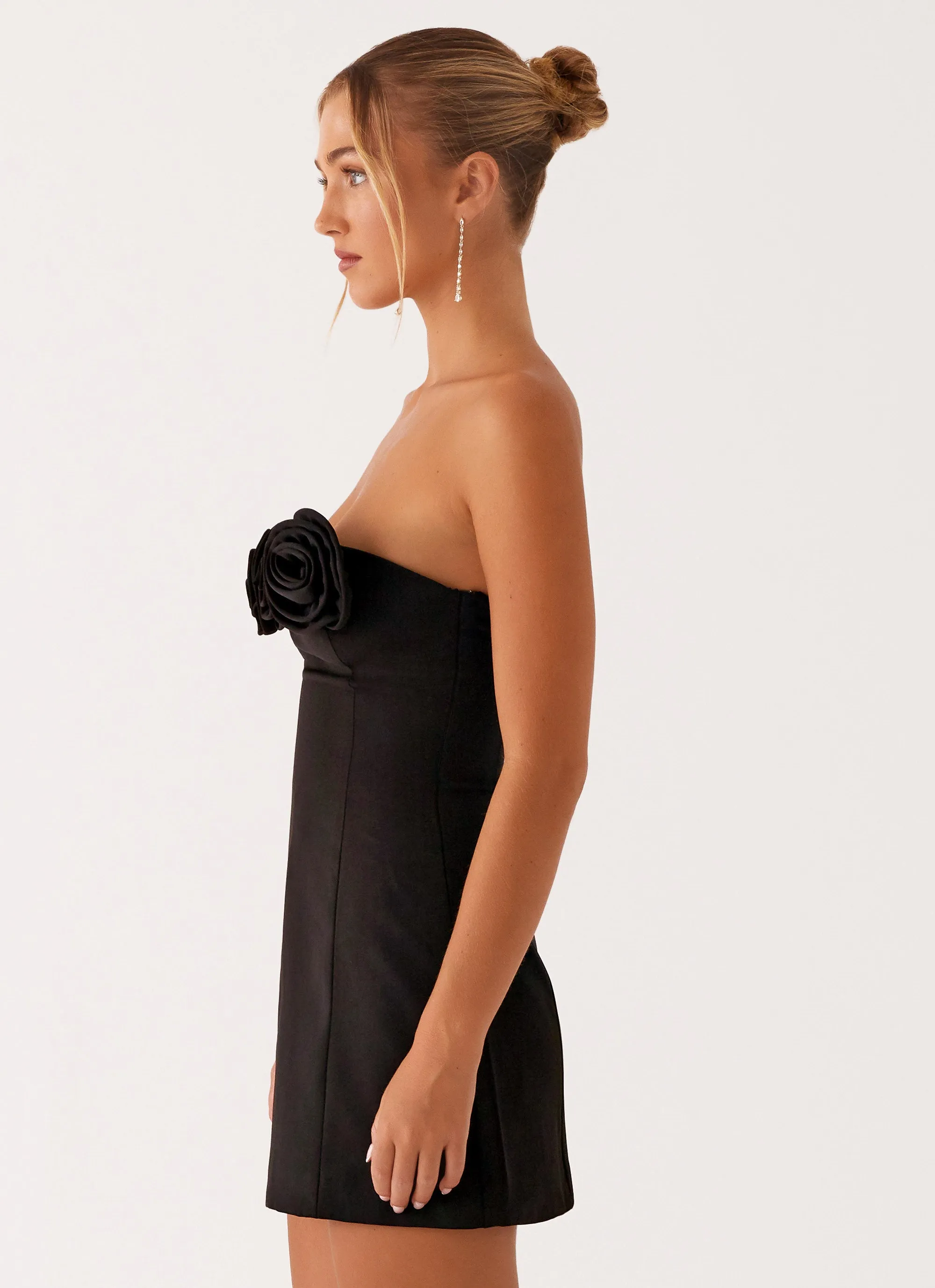 Gentle Flow Patsie Strapless Mini Dress - Black
