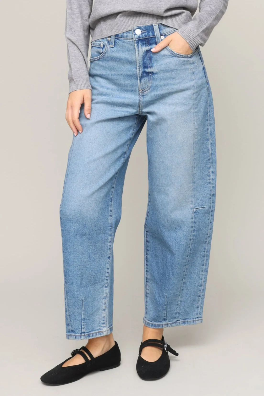 Luxury Student Outfit City Approved Eli High Rise Arched Leg Barrel