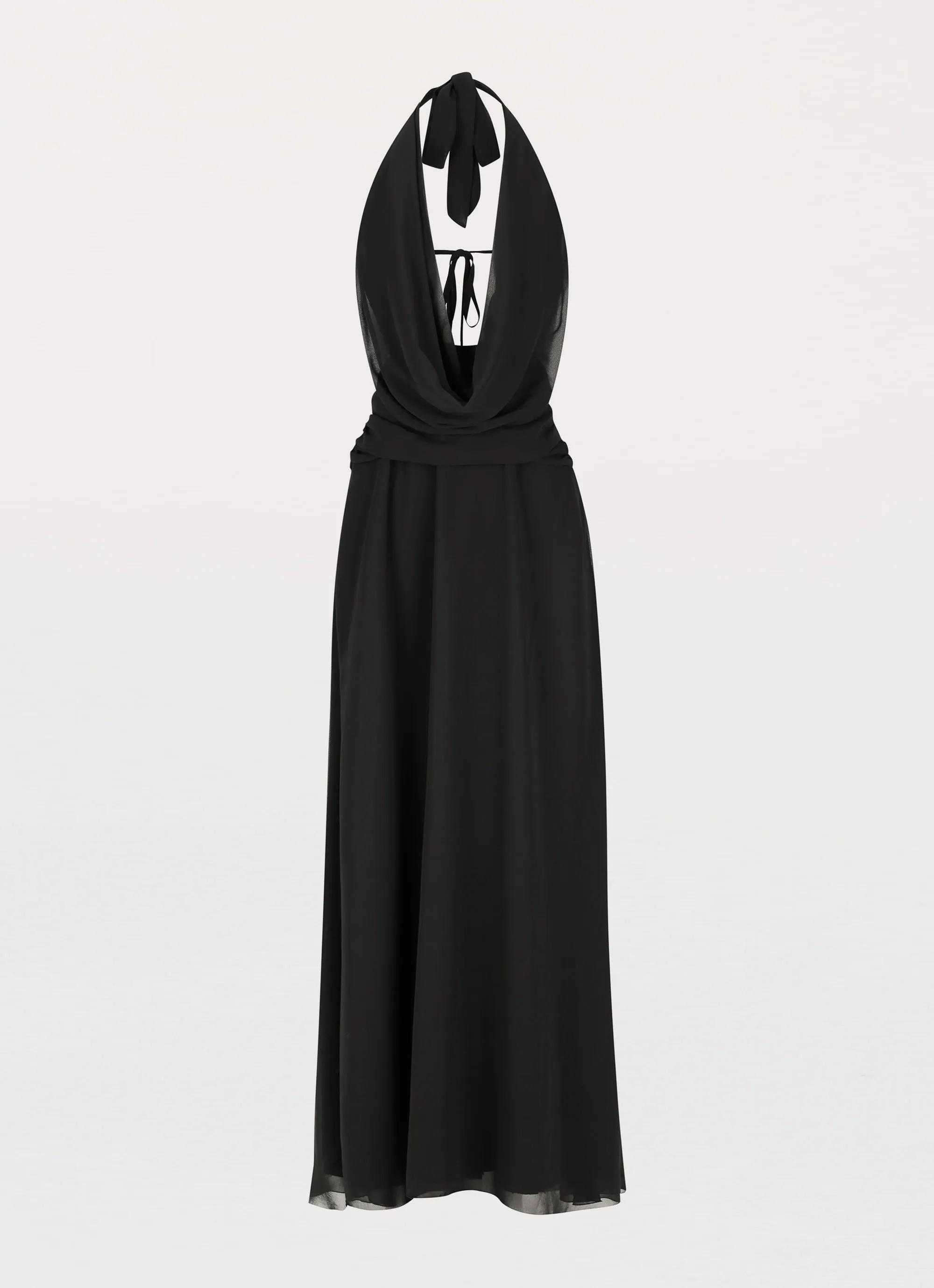 Perfect Design Elysia Chiffon Maxi Dress - Black