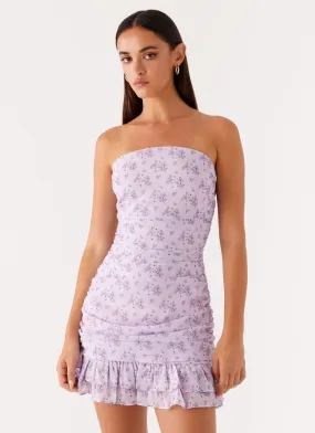 Ember Mini Dress - Lavender Meadow Breathable Feel