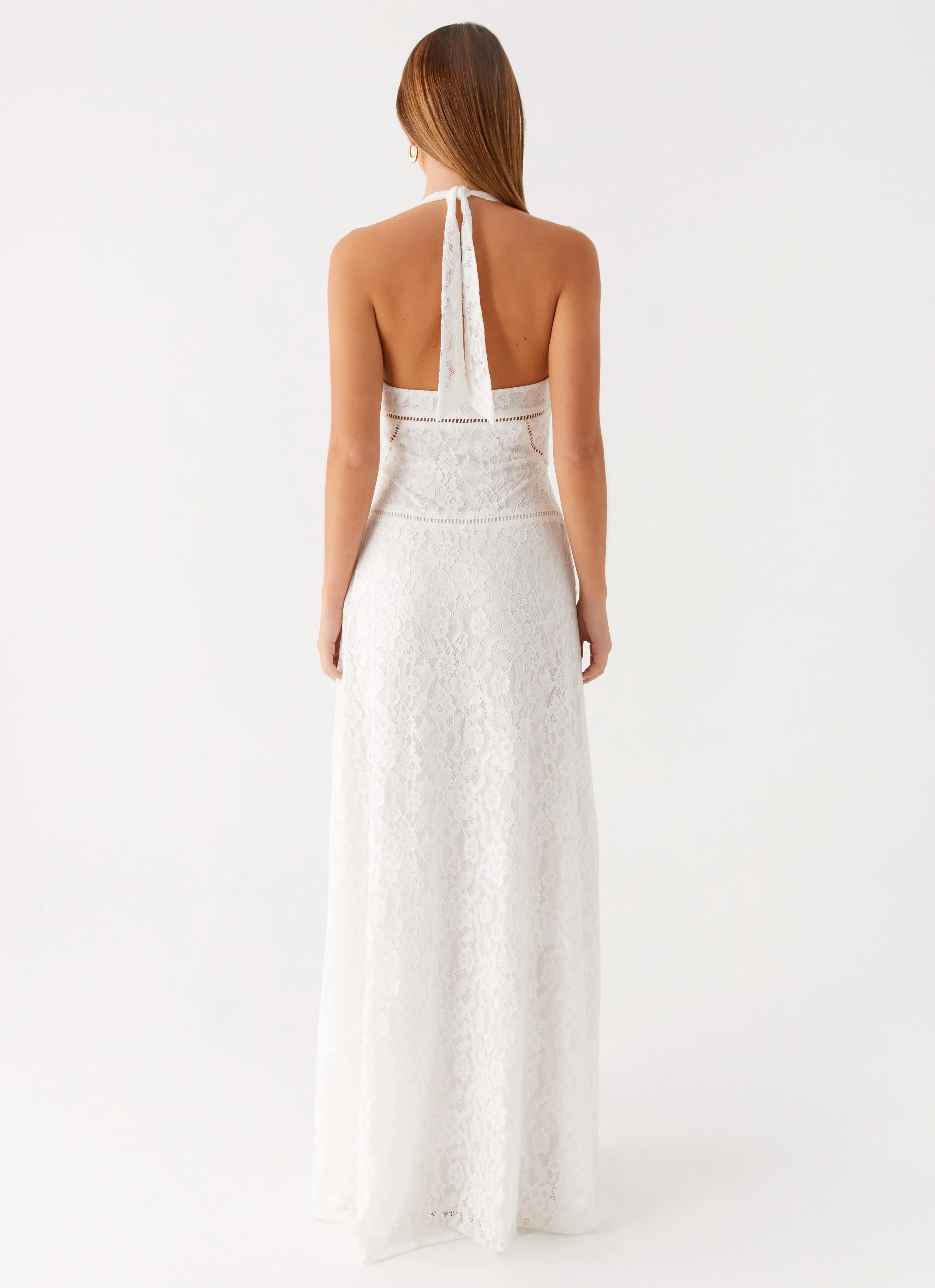 Ember Valley Maxi Dress - Ivory Wrinkle-Free-Finish