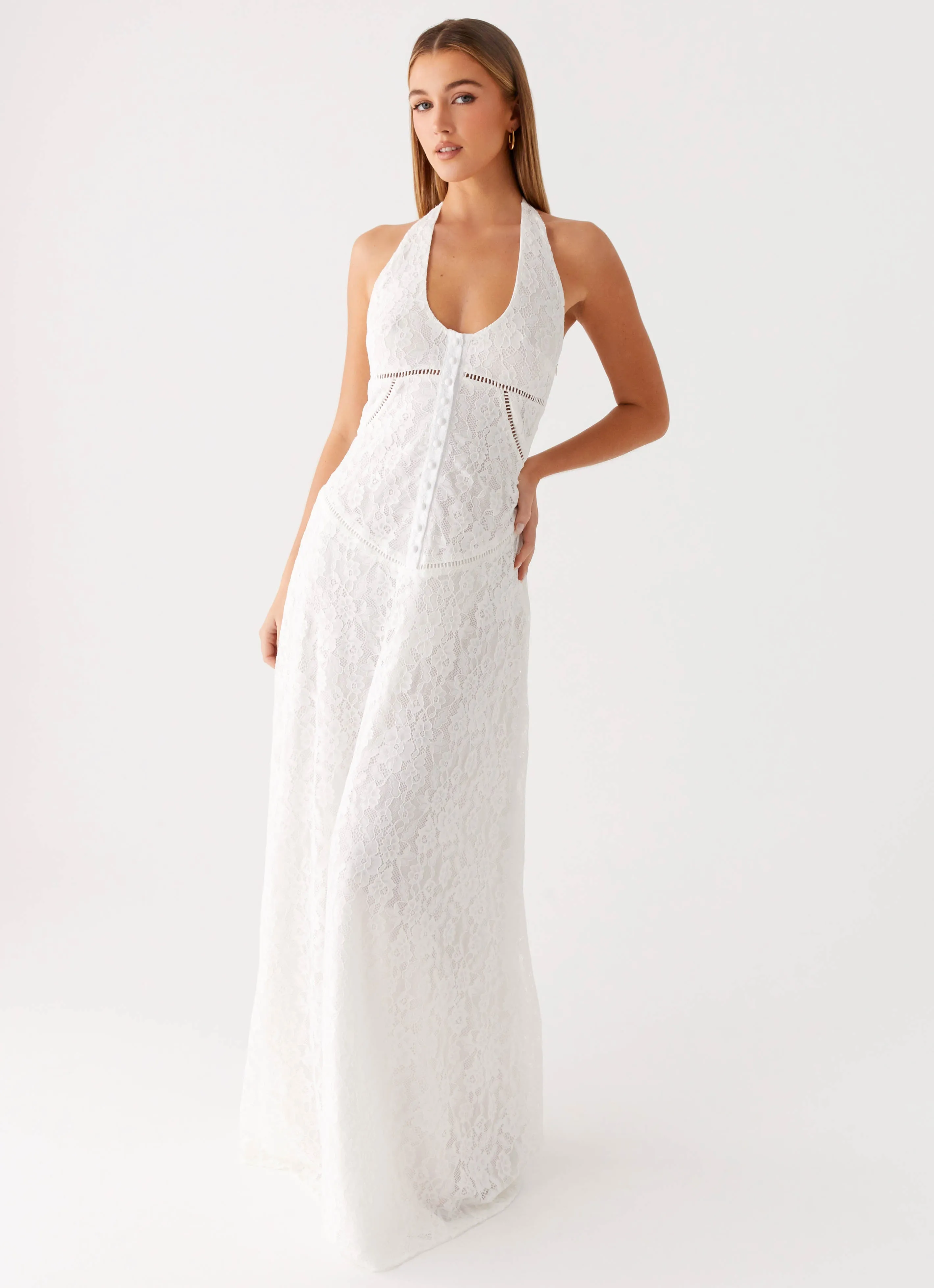 Ember Valley Maxi Dress - Ivory Chilly Comfort Wear