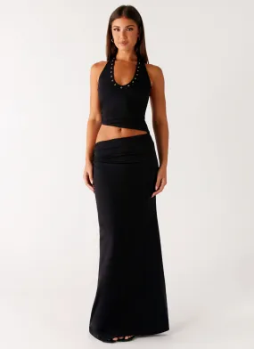 Chella Maxi Dress - Black Timeless Beauty Modern Design