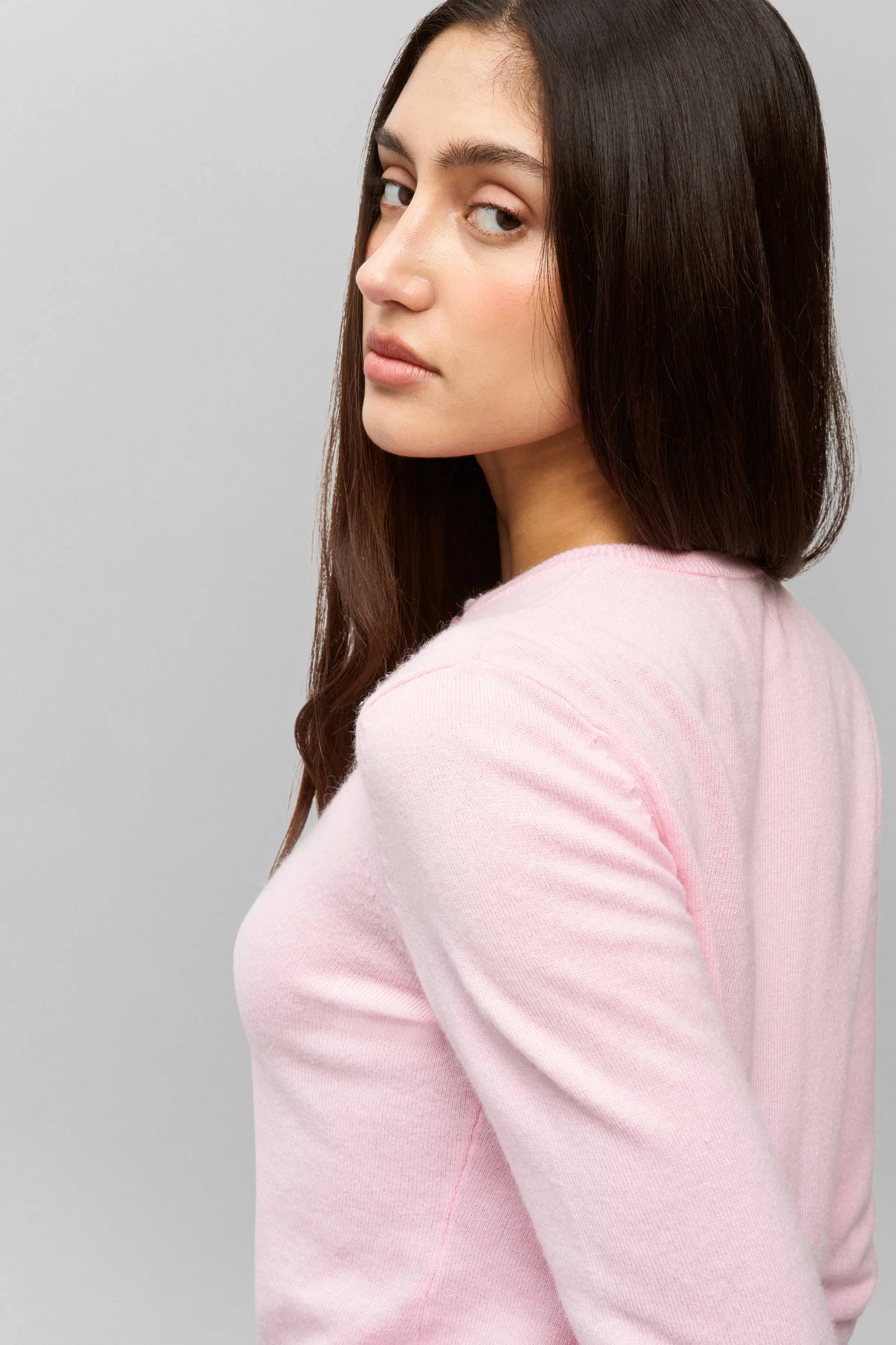 Microfiber Blend Emelie Wool Cardigan