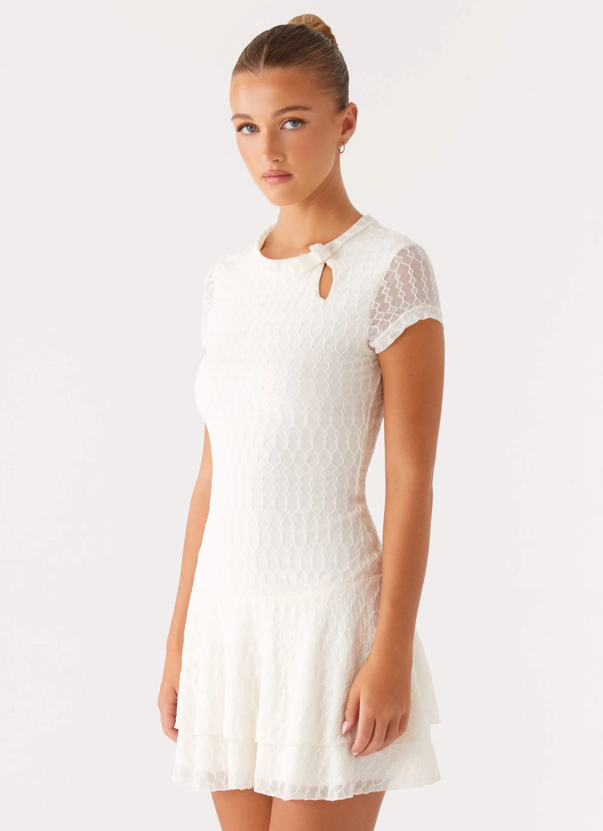 Soft Touch Esty Mini Dress - Ivory