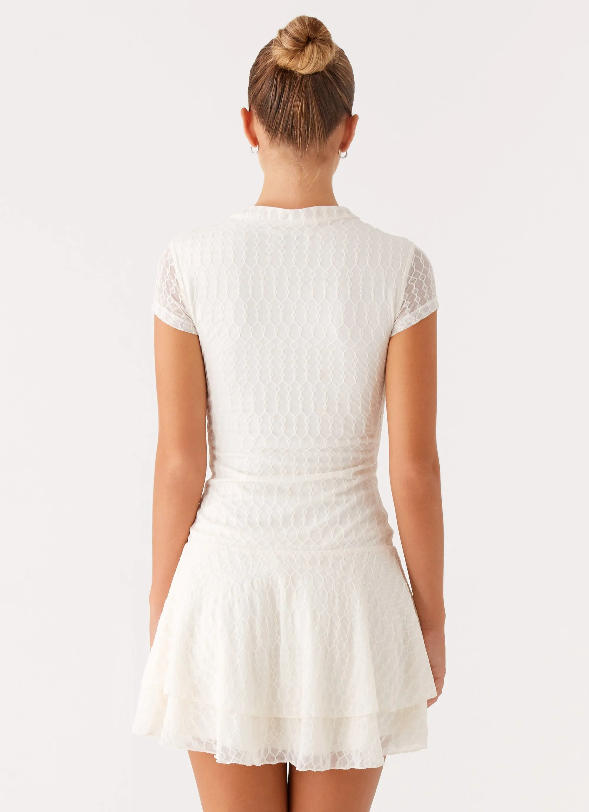 Fitted Edge Esty Mini Dress - Ivory