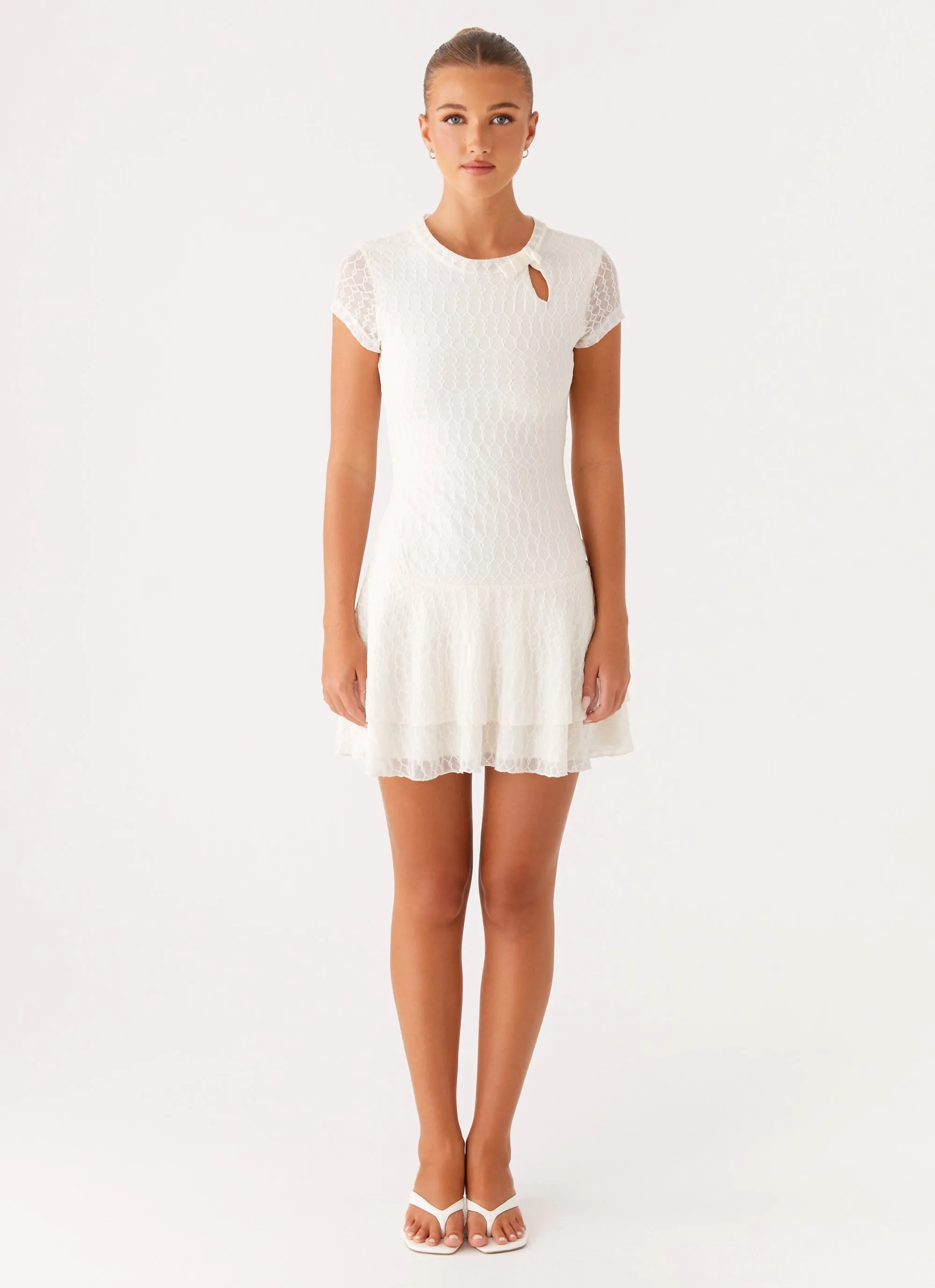 AntiPillTreatment Esty Mini Dress - Ivory