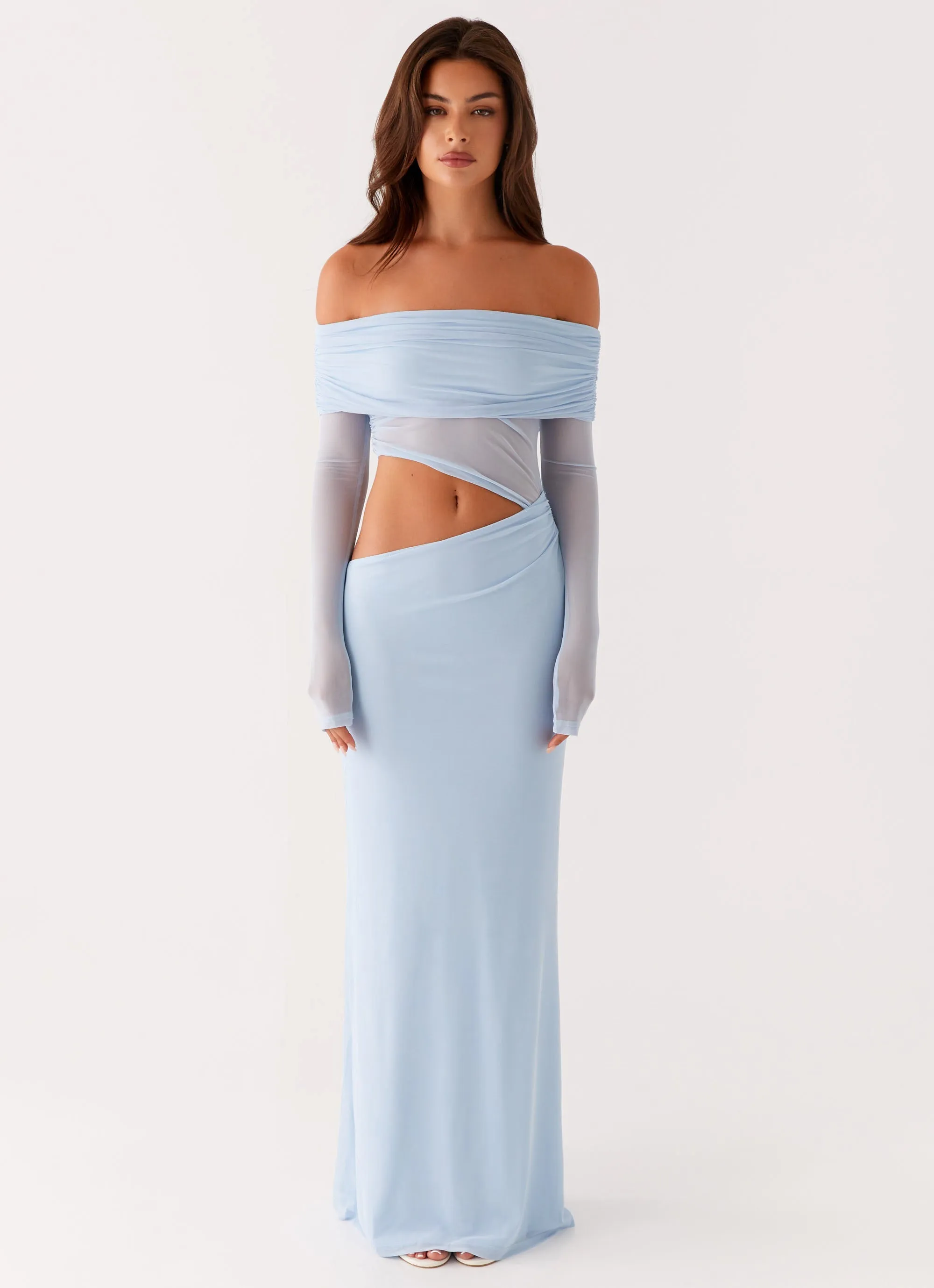 Vibrant Light Classic Layer Emery Maxi Dress - Blue