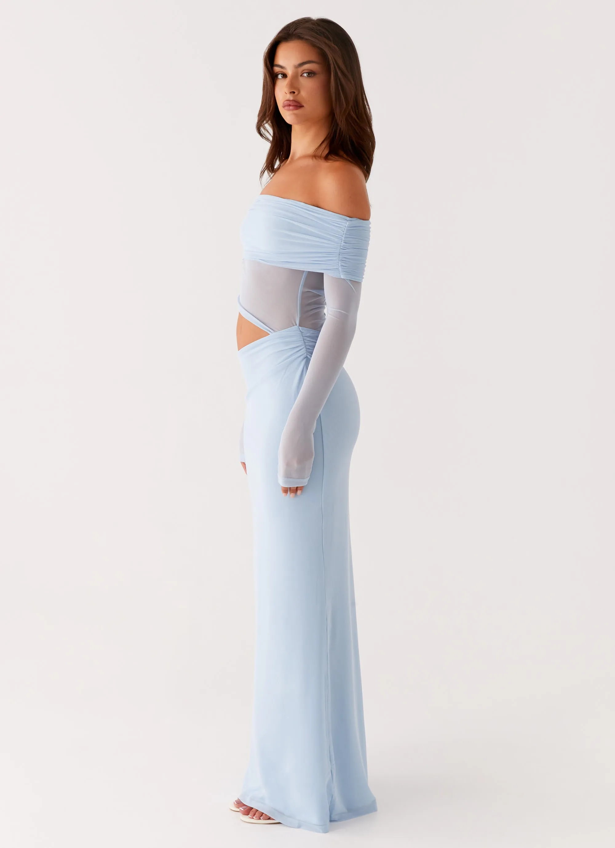 Emery Maxi Dress - Blue Polished Finish
