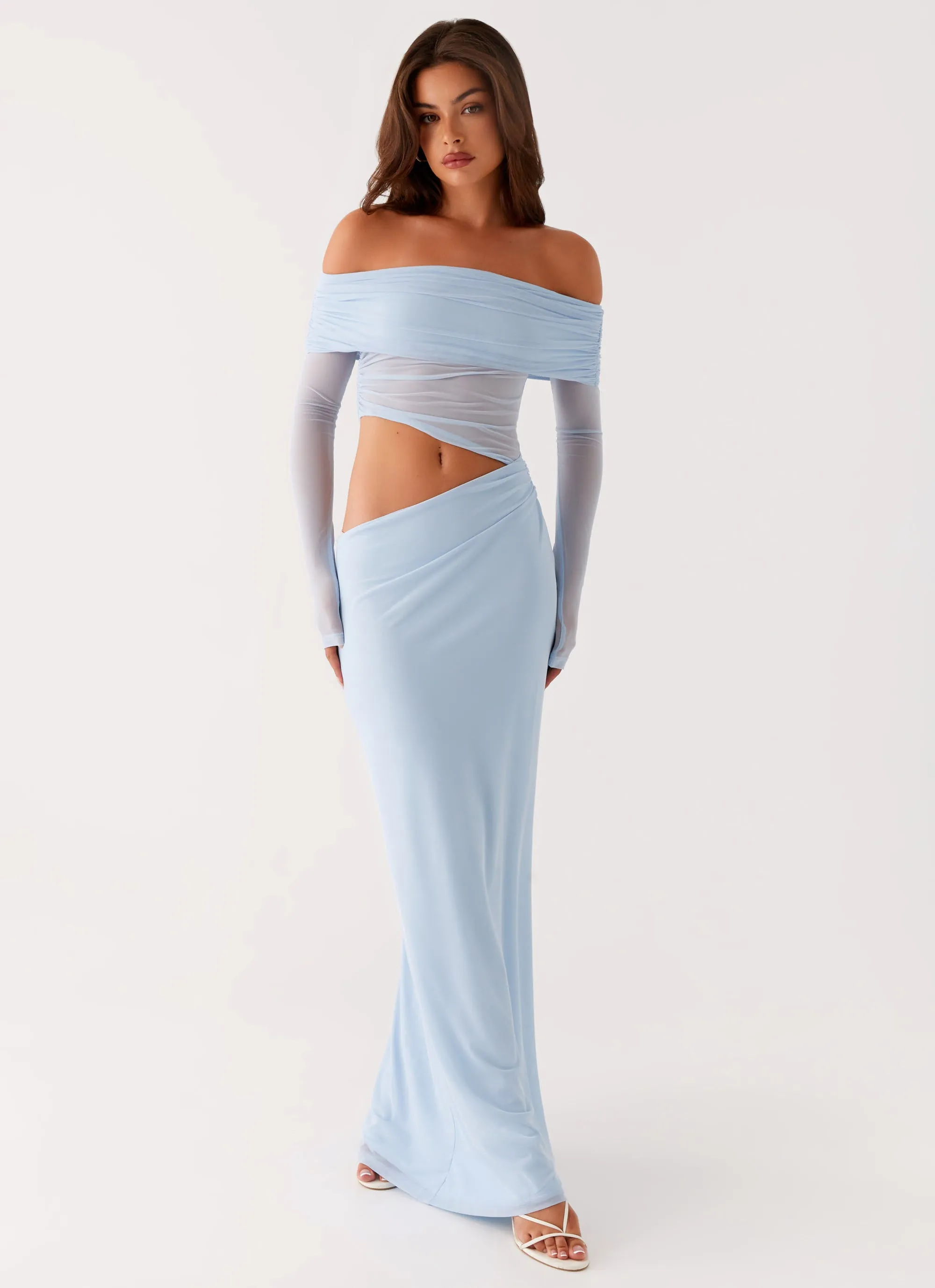 Self Power Emery Maxi Dress - Blue