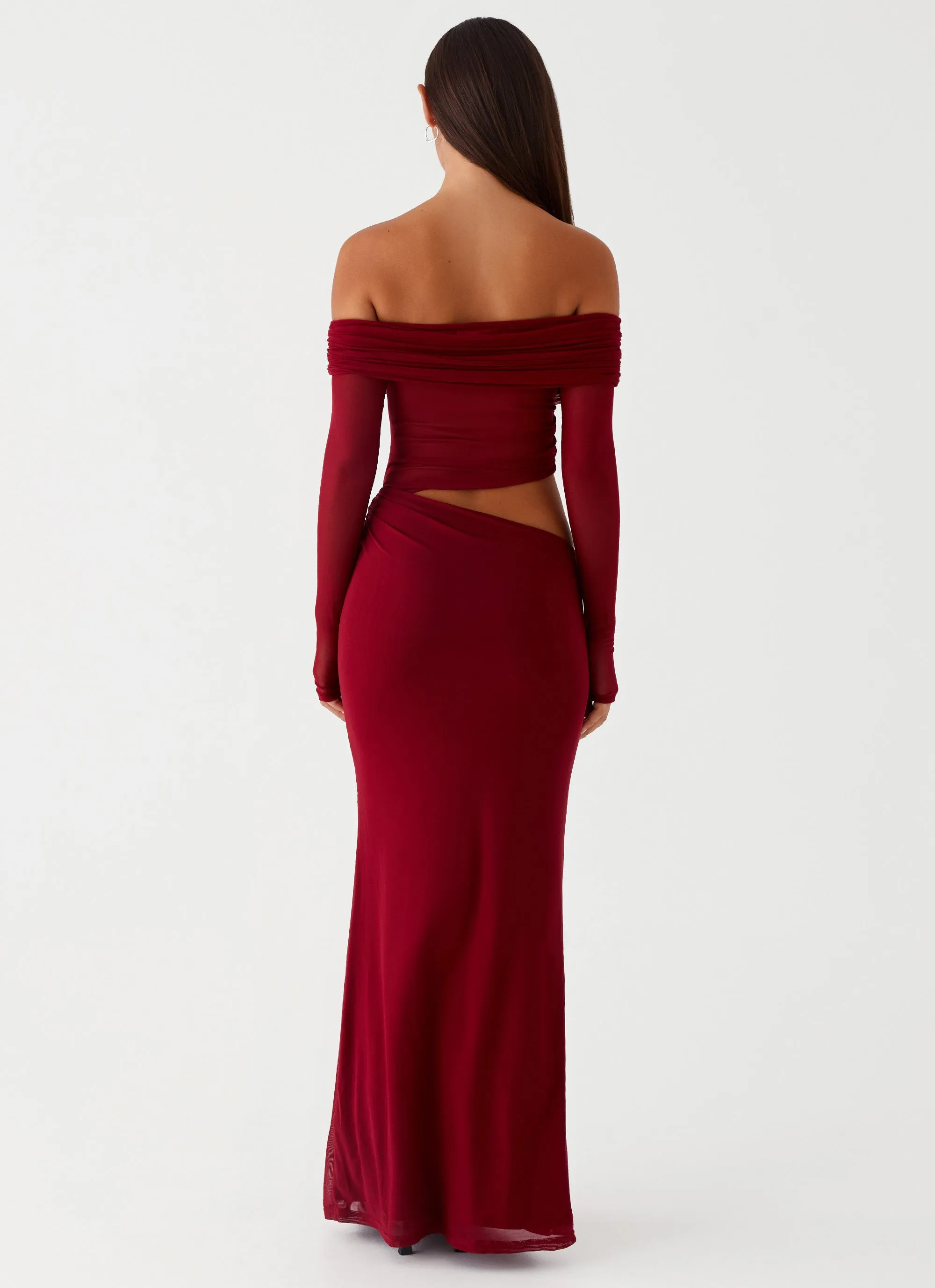 Perfectly Crafted Emery Maxi Dress - Cherry Red