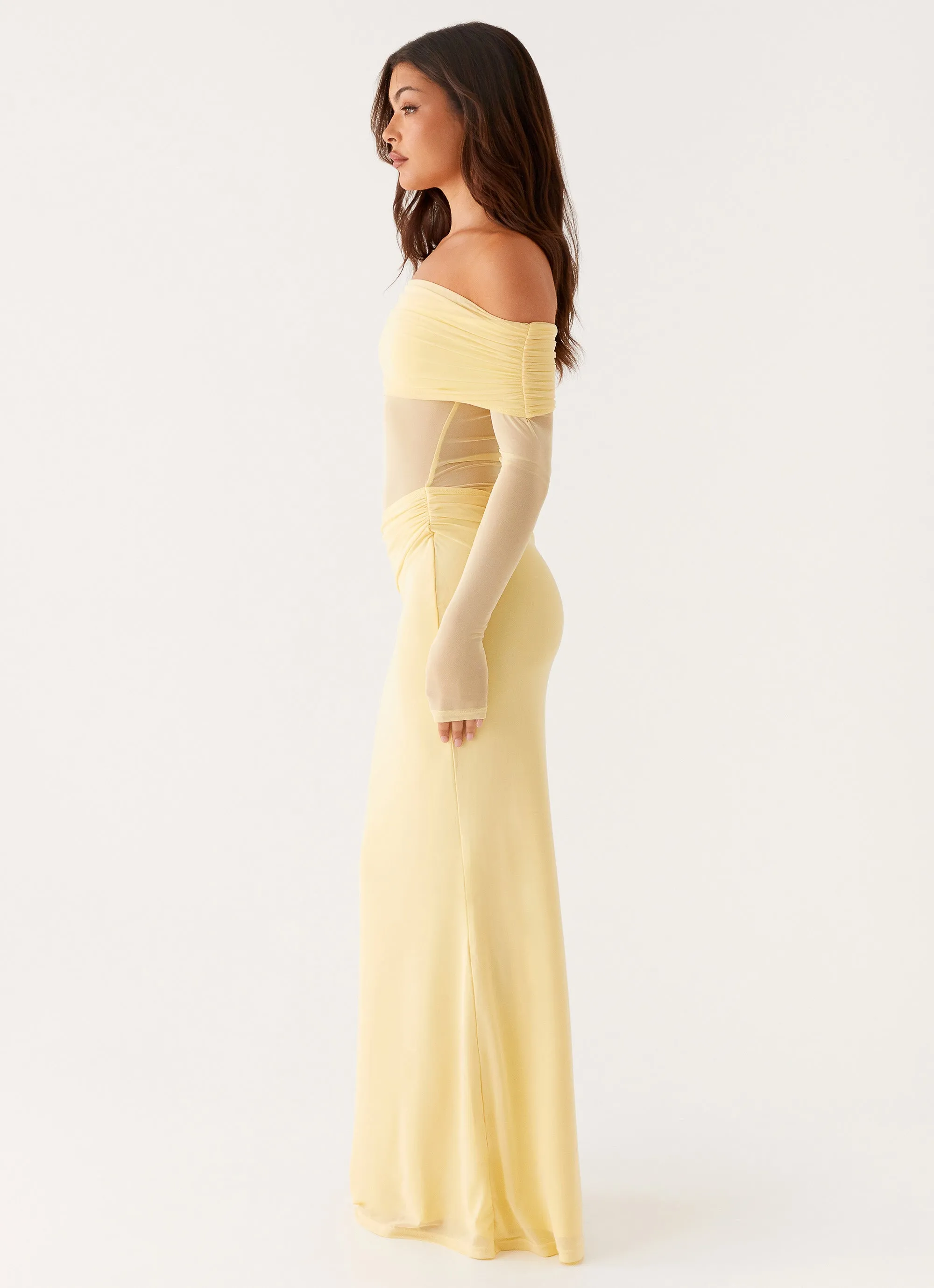 Modern Movement Flattering Cut Emery Maxi Dress - Yellow