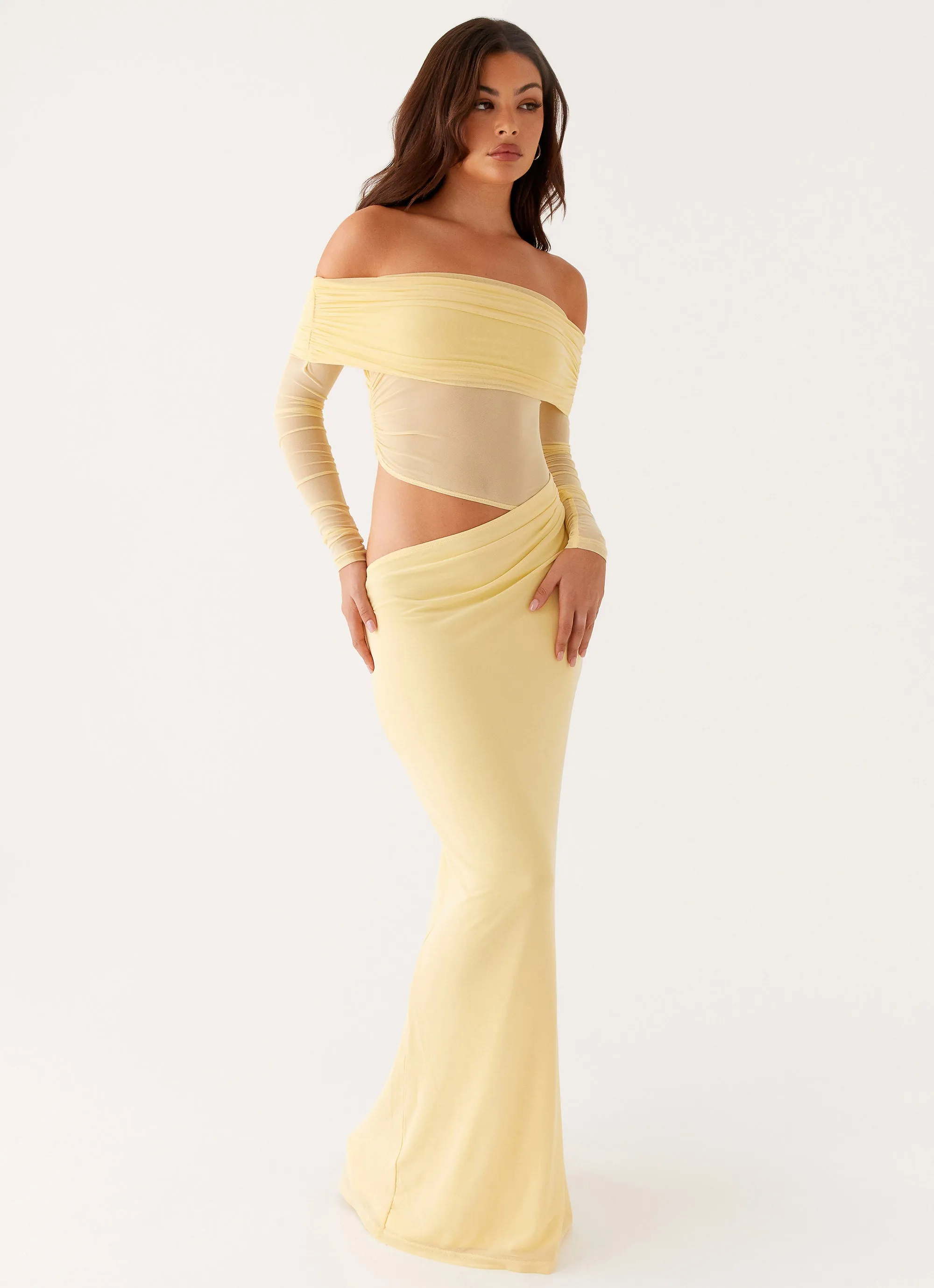 Smooth Layers Wedding guest Emery Maxi Dress - Yellow