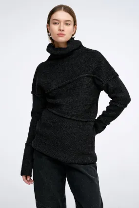 LayeredNeckline WeightedHem Emily Sweater