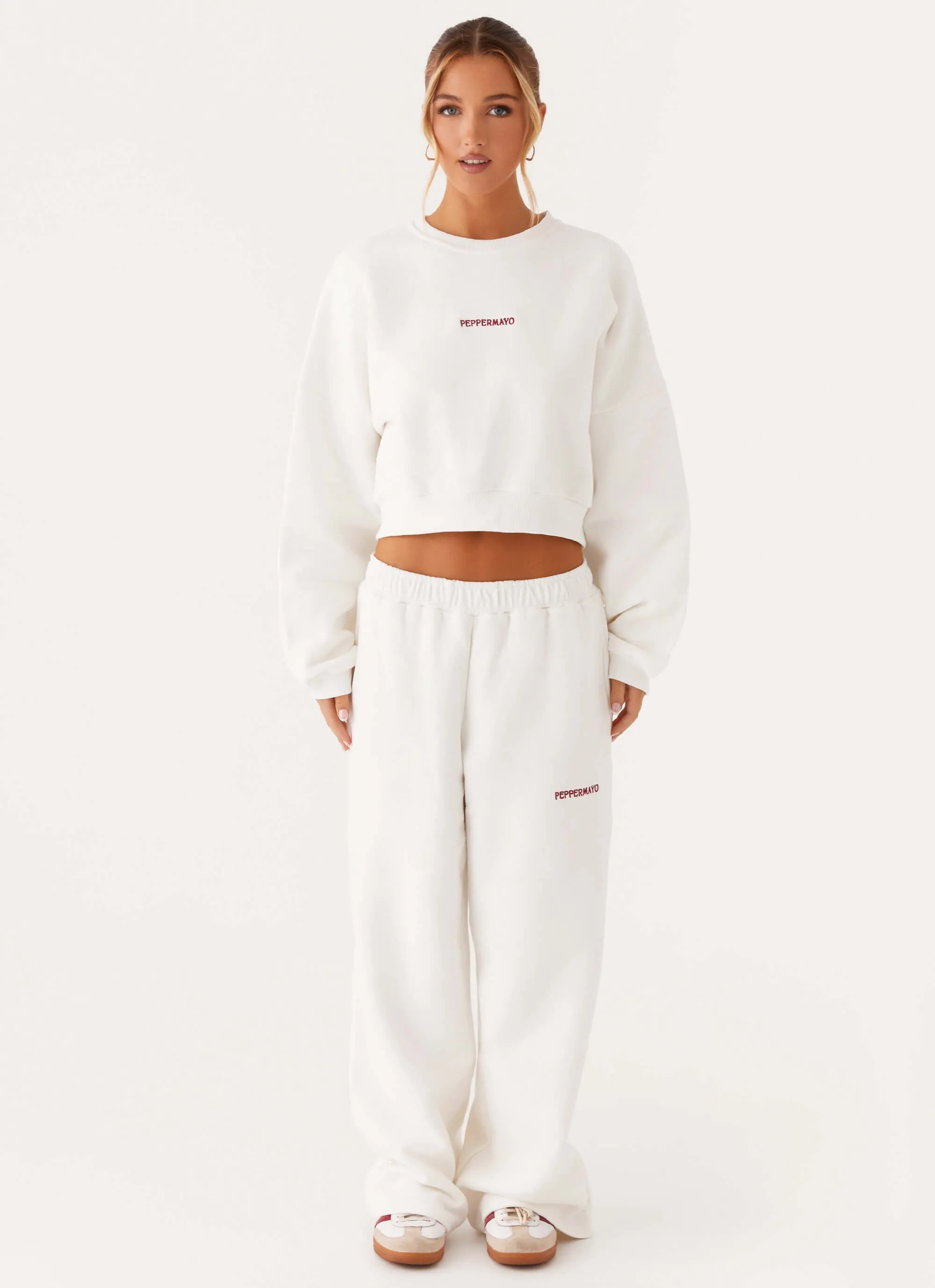 Signature Sweatpants - Ivory Practical Fit Travel Fit