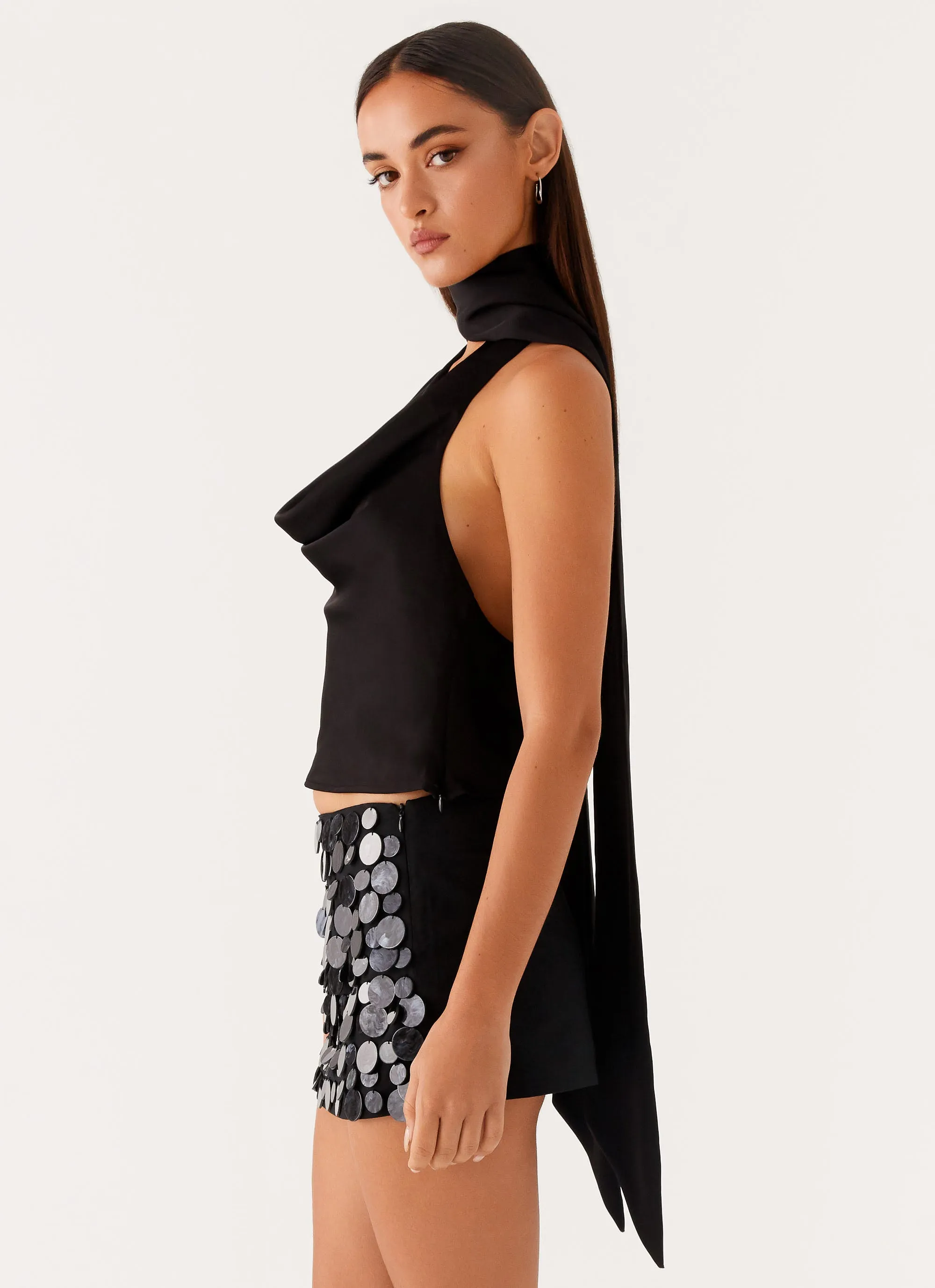 Formal Wear Catching Feelings Top - Black