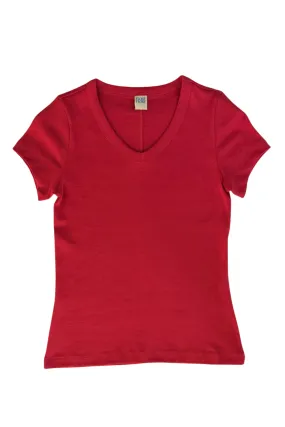 Jill Baby Tee in Raspberry Tagless Labeling Airflow Vents