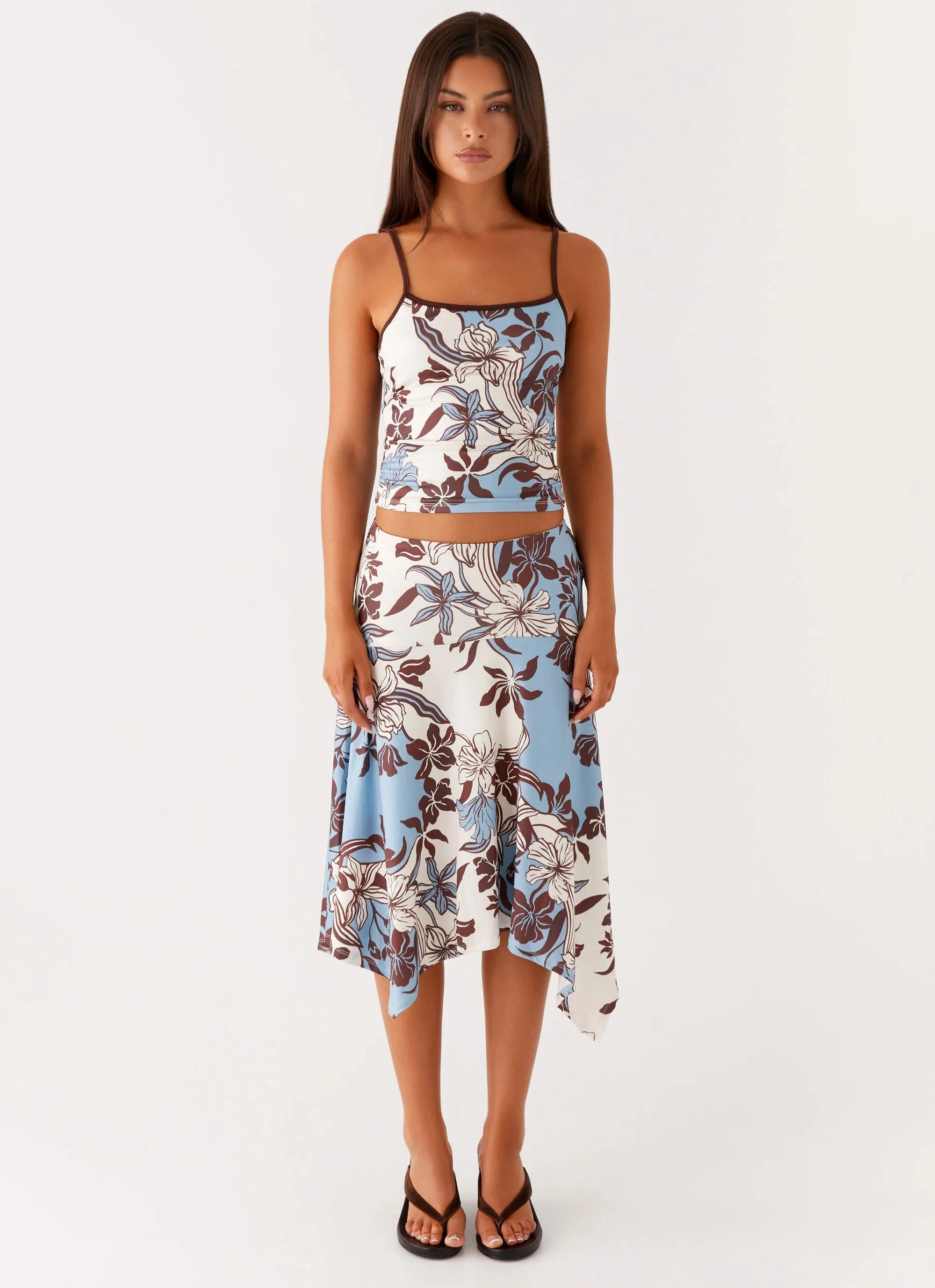 Skye Cami Top - Bluewood Blossom AntiStaticFinish