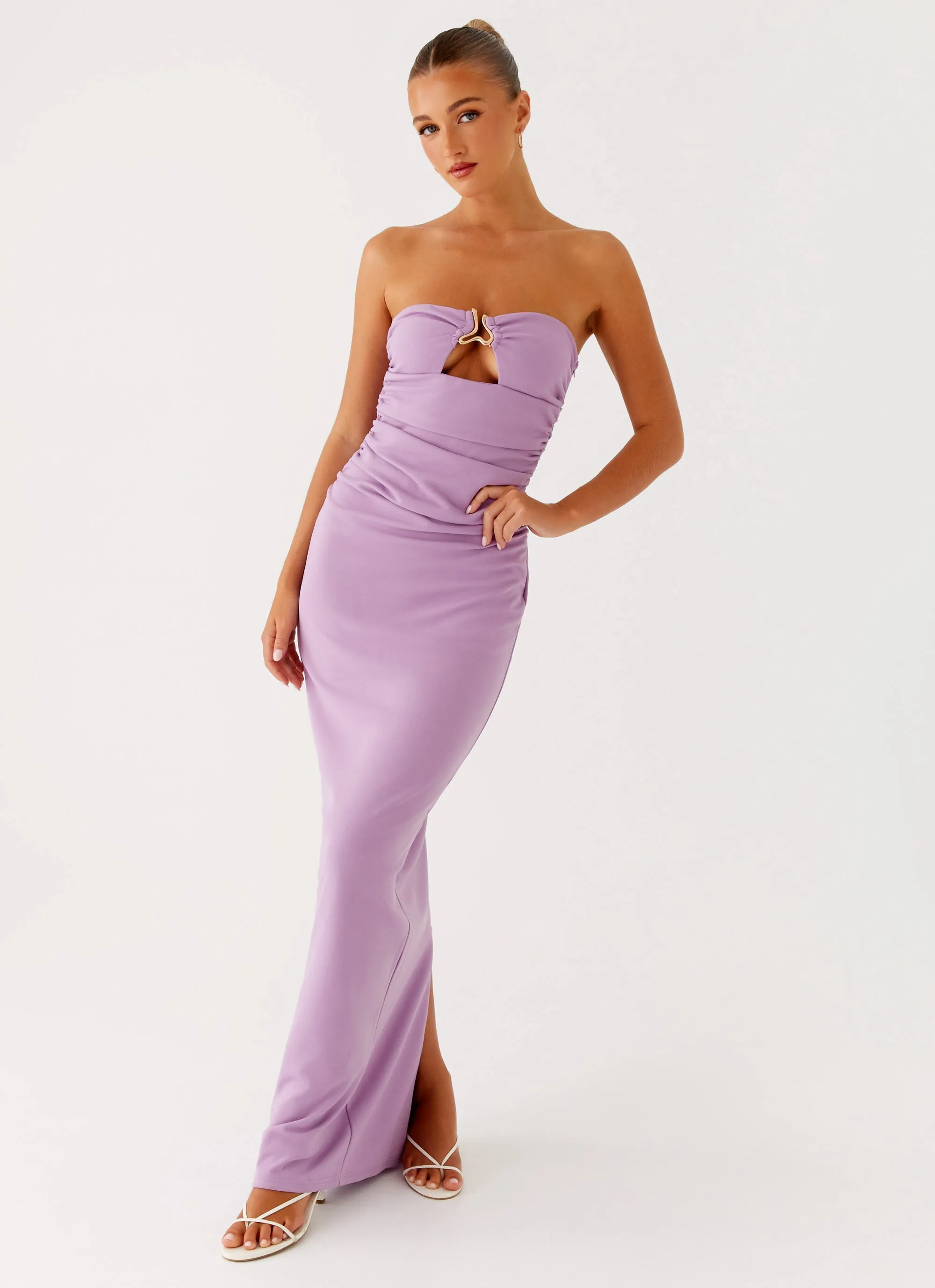 Eryn Maxi Dress - Lilac Versatile dress for layering Comfortable Silhouette