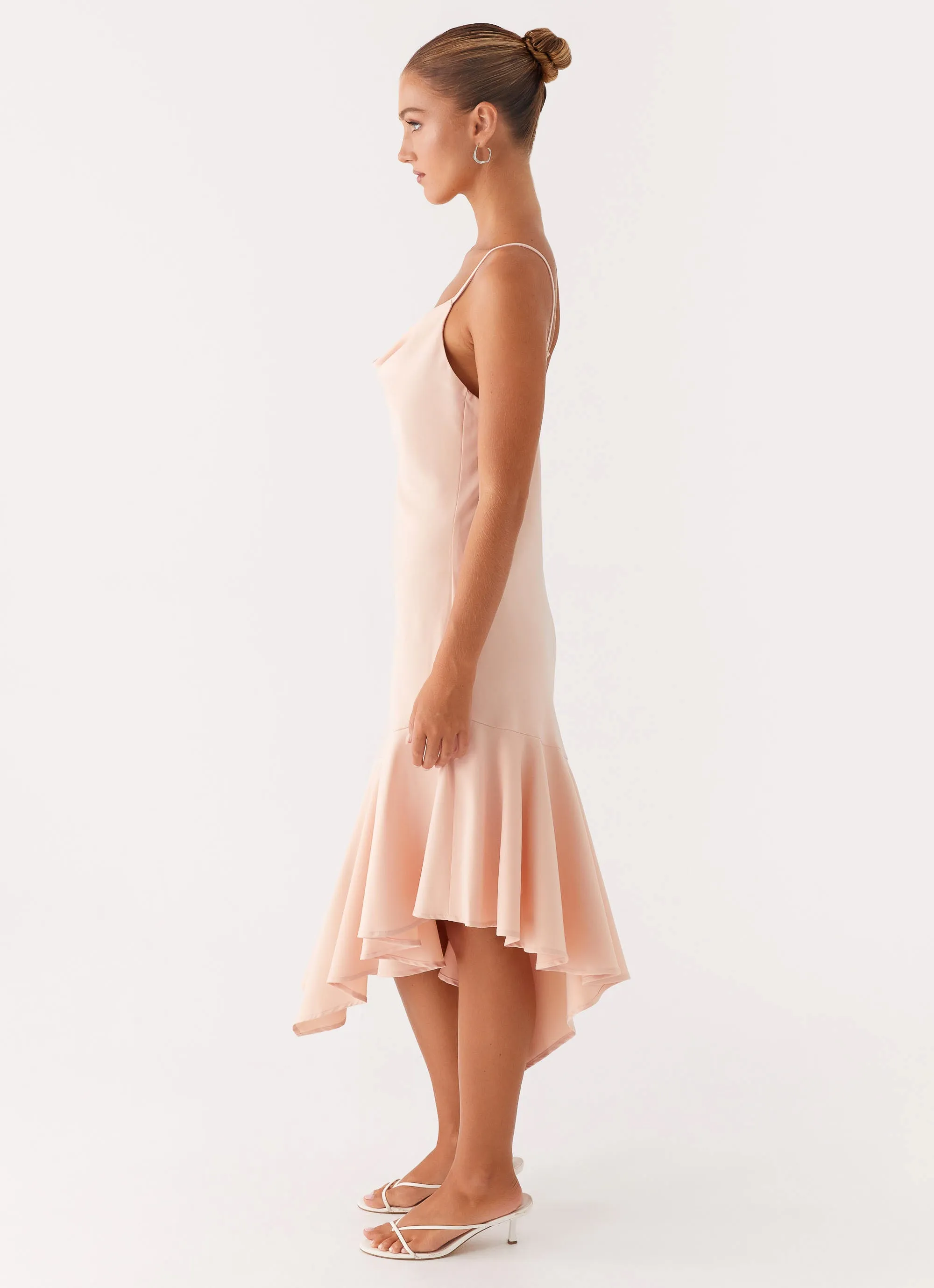 Korby Midi Dress - Pink Trendy Appeal
