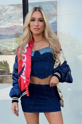 Urban Edge Denim Top - Blue Jean Classic Office Wear Weekend Style Outdoor Adventure