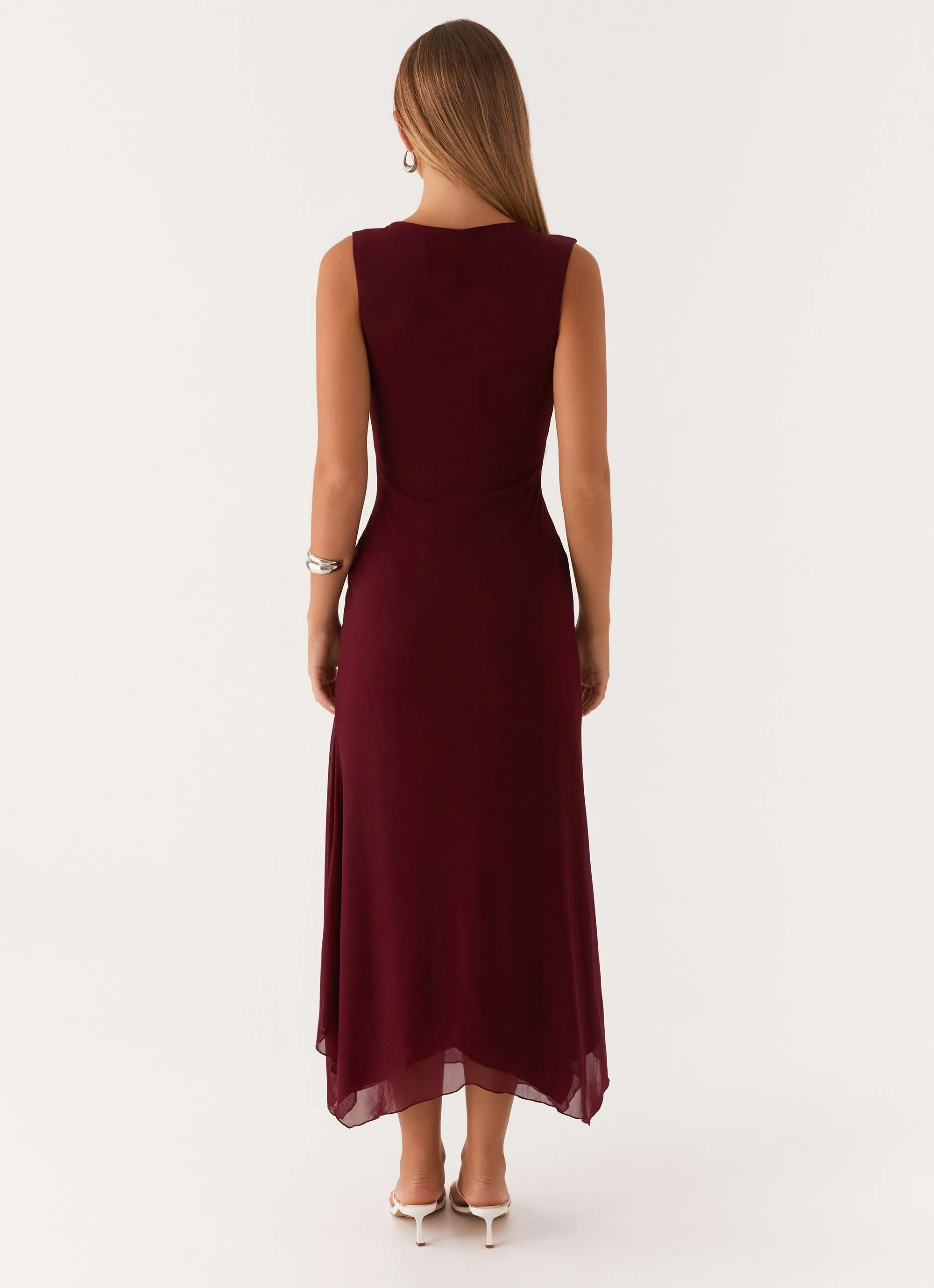 Bold Style Murphy Maxi Dress - Deep Maroon