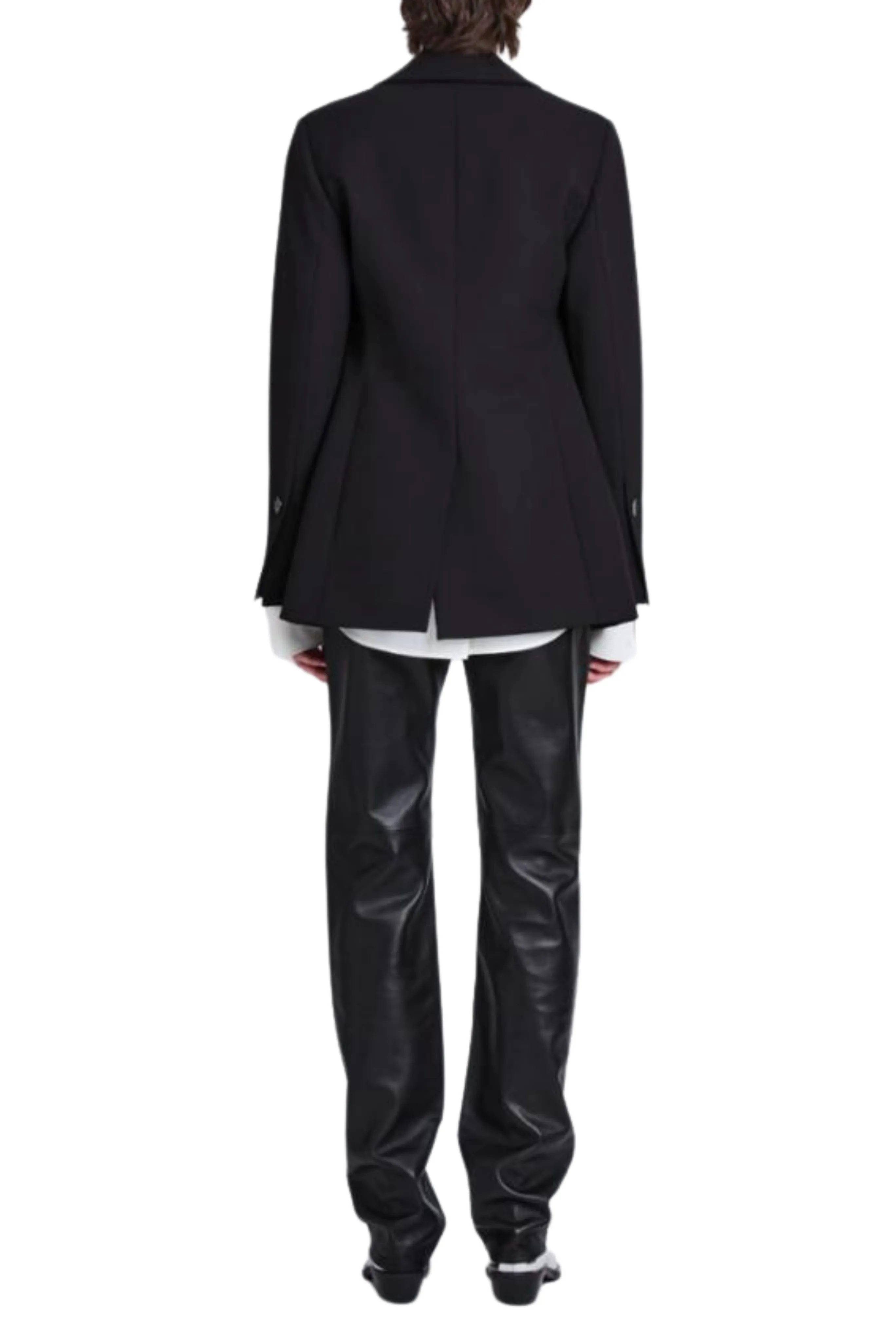 Eva Wool Jacket Layered Hem Design