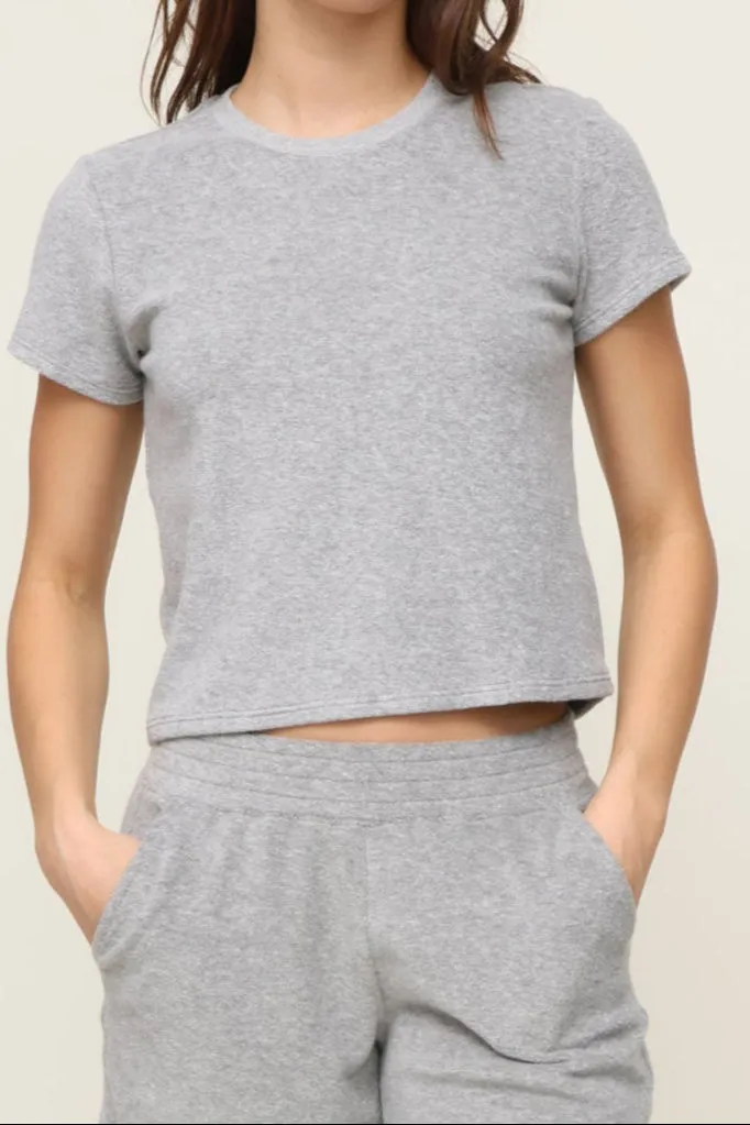 Durable Stitching PolishedFinish Eve Loop Terry Tee