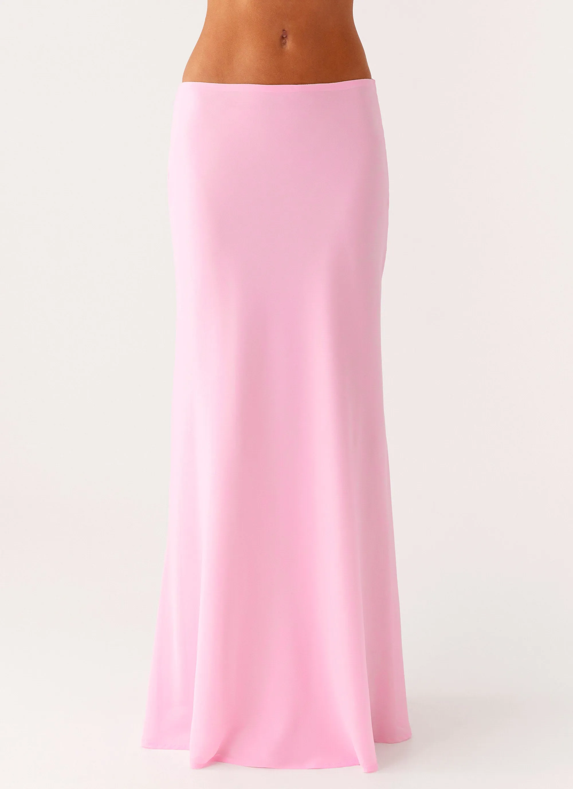 City Look Water Repellent Finish Star Girl Maxi Skirt - Baby Pink