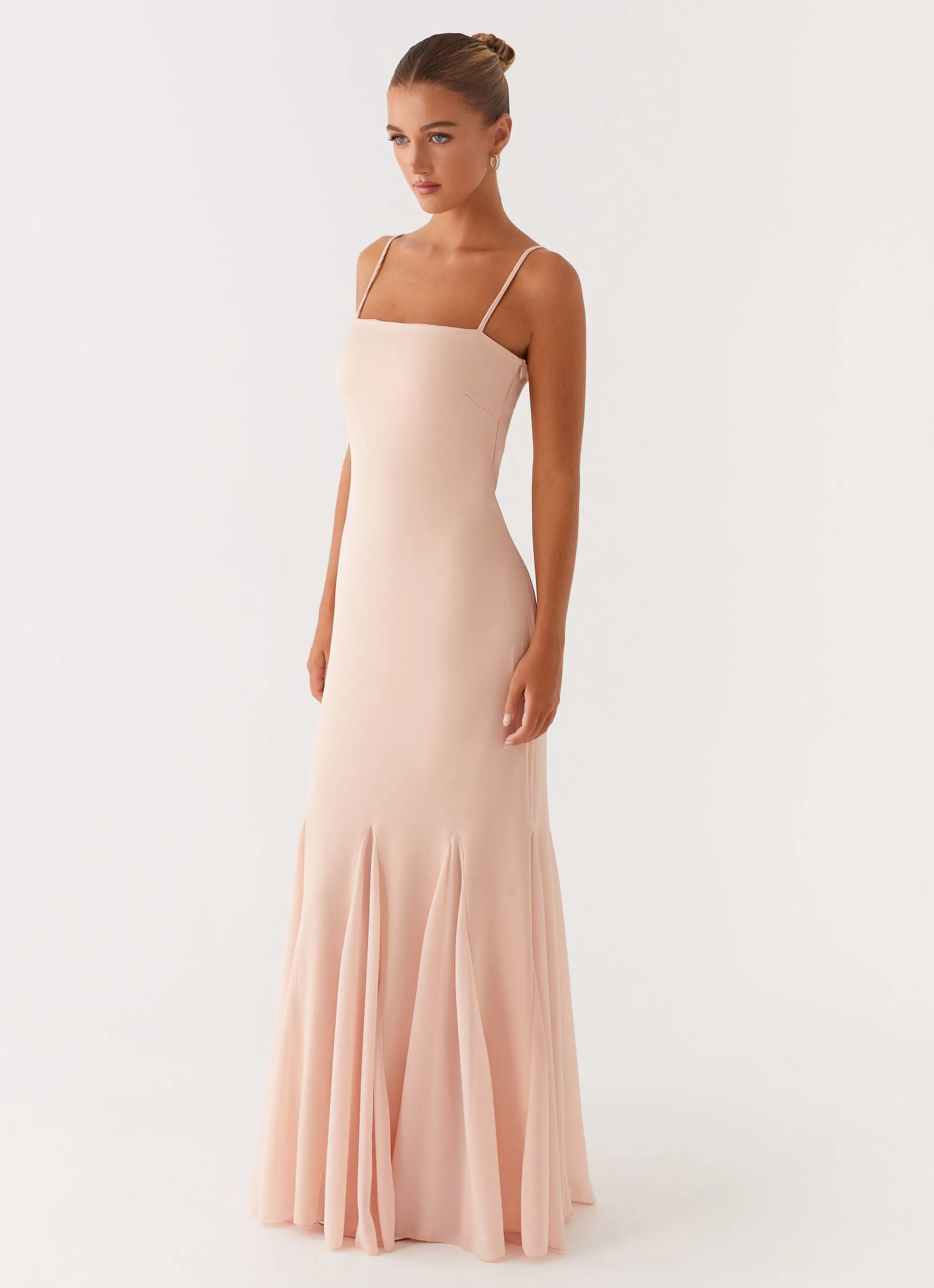 Marcelo Maxi Dress - Pink Elegant holiday wear