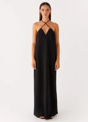 Saba Maxi Dress - Black Feminine Vibe