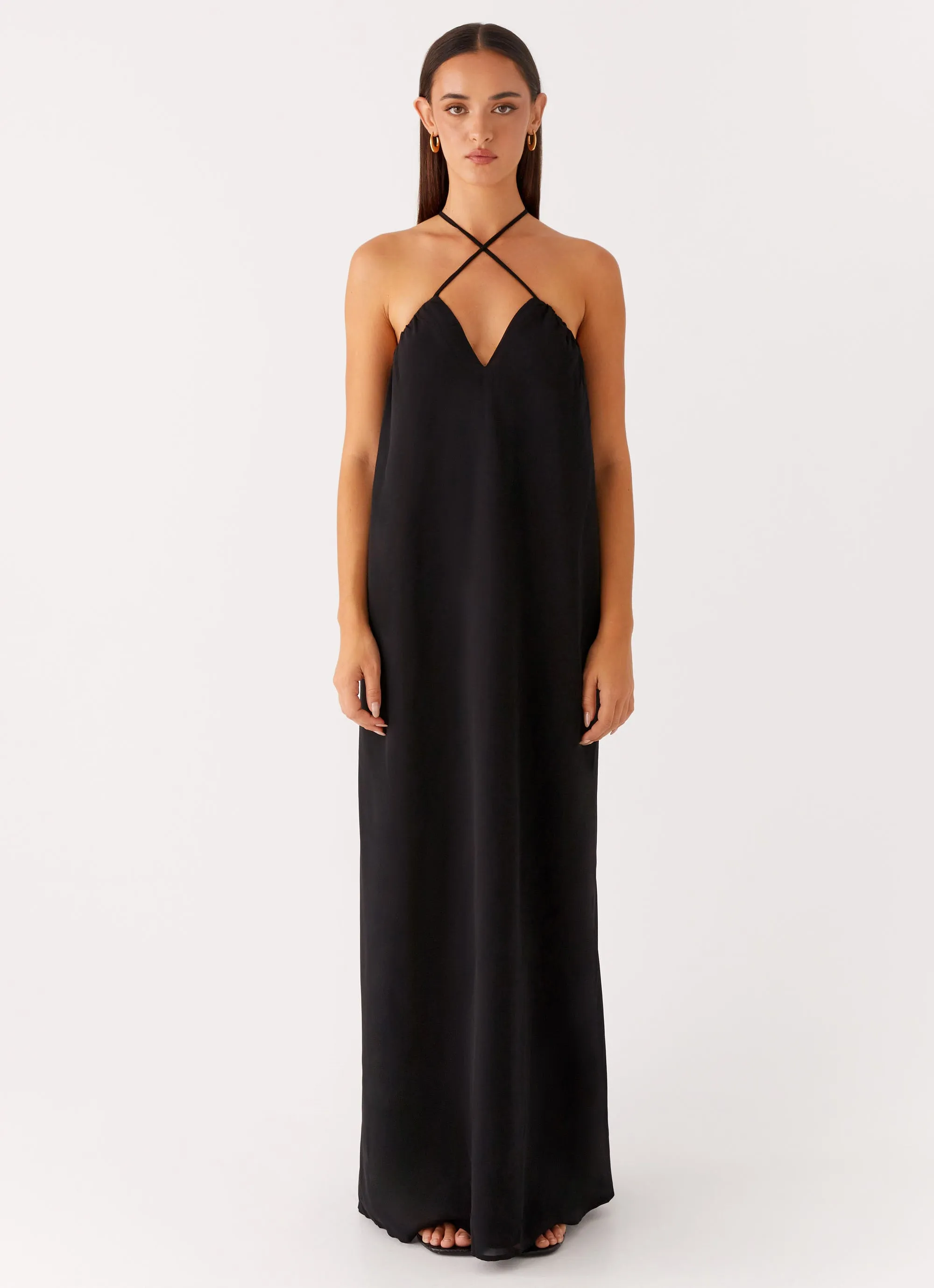 Saba Maxi Dress - Black Feminine Vibe