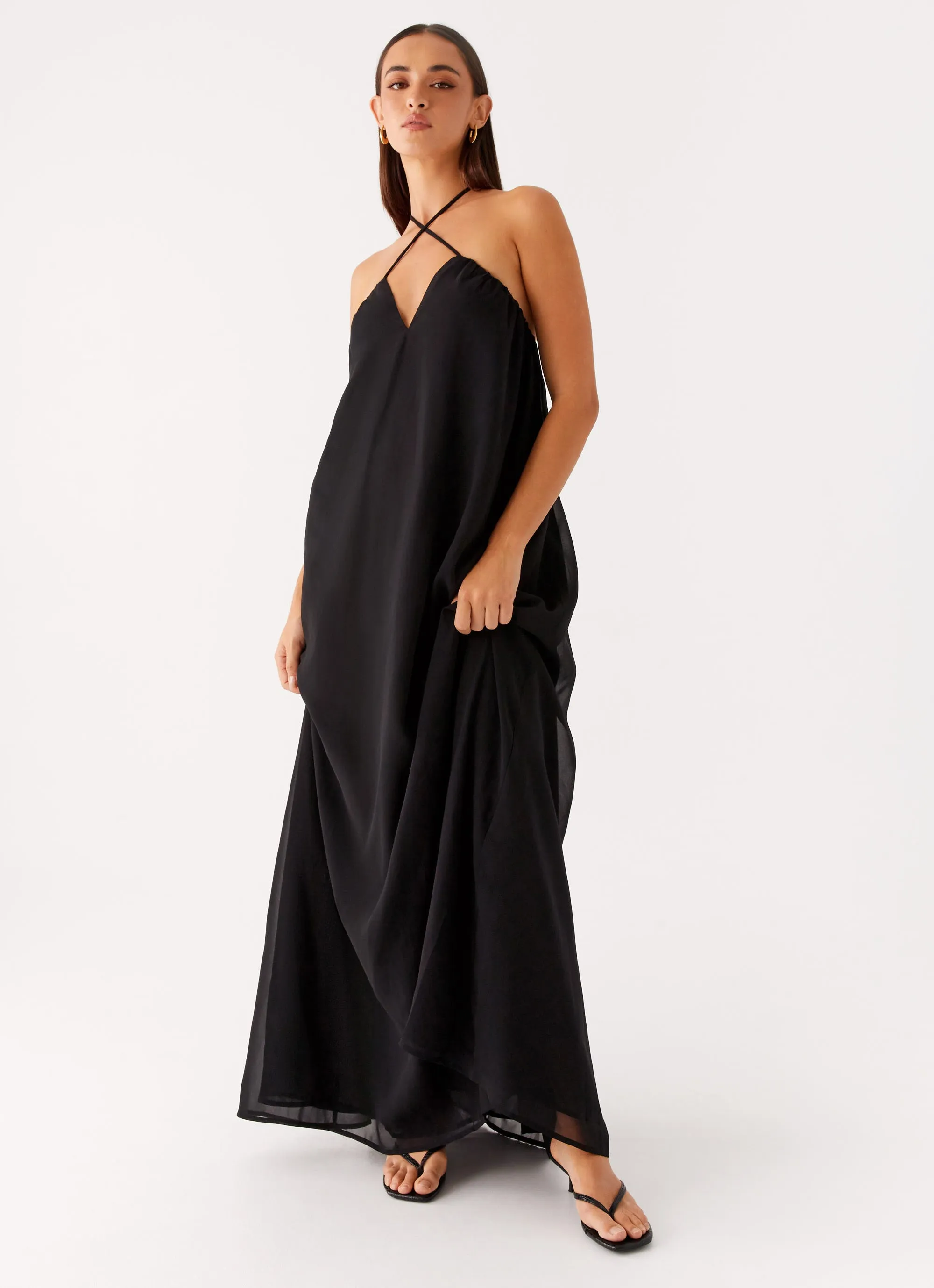 Gender Fluid Saba Maxi Dress - Black