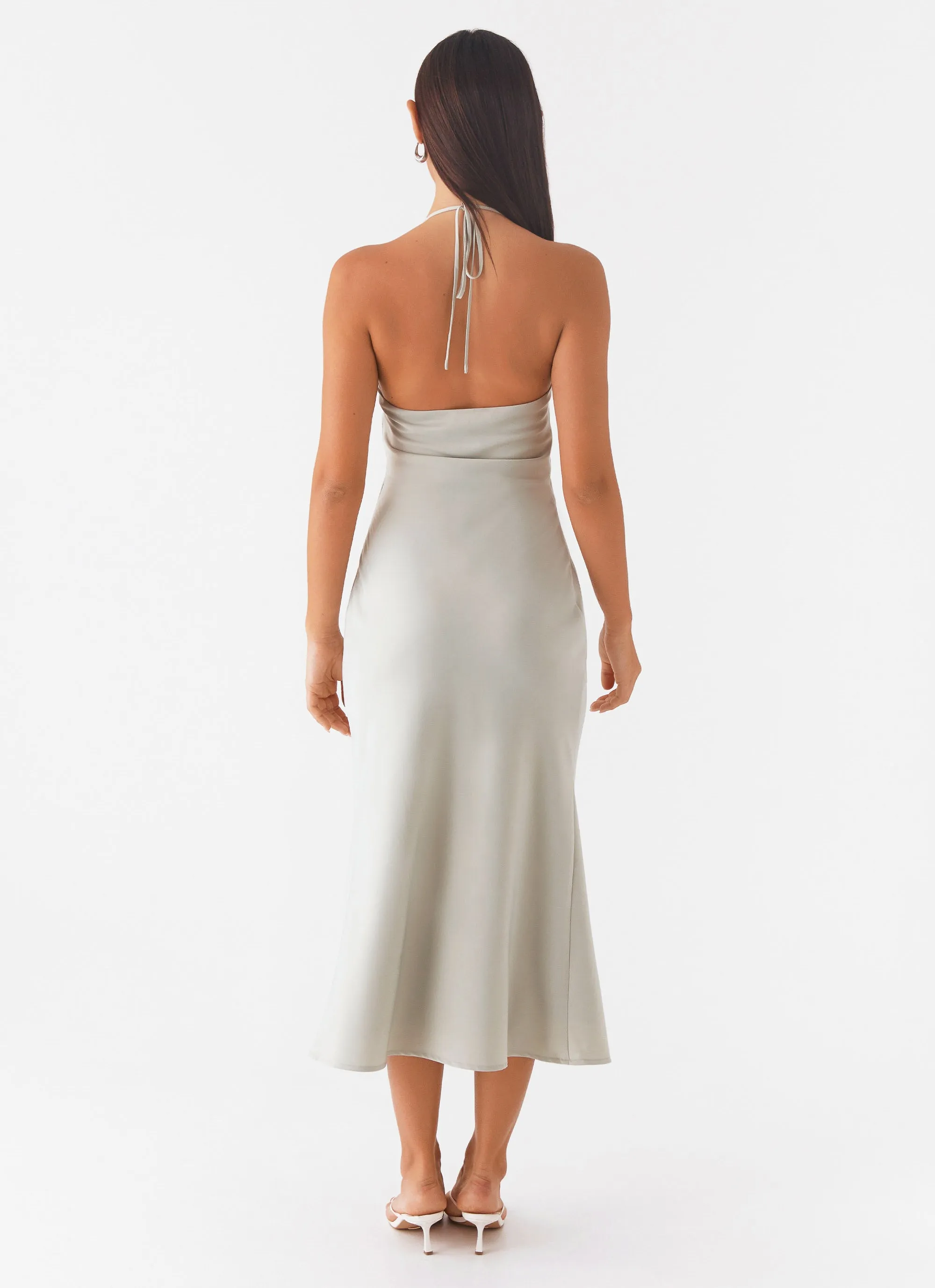 High Note Midi Dress - Sage Trend-Inspired