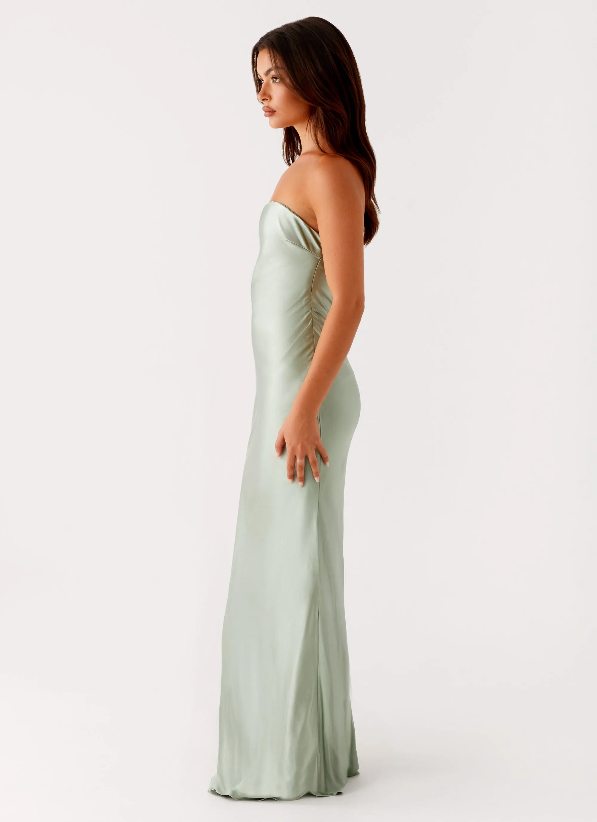 EasyCareMaterial Monte Carlo Maxi Dress - Sage