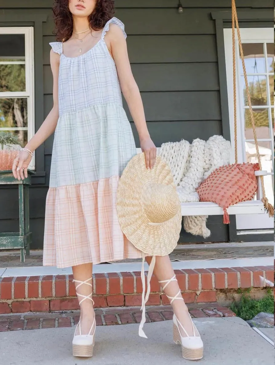 Lola Seersucker Dress Refined Style Chic Spirit