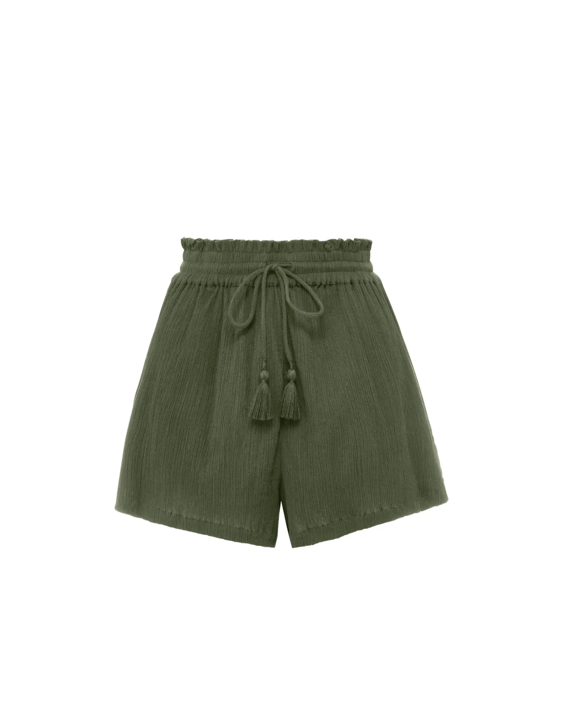 Slim Design Vicki Shorts In Olive