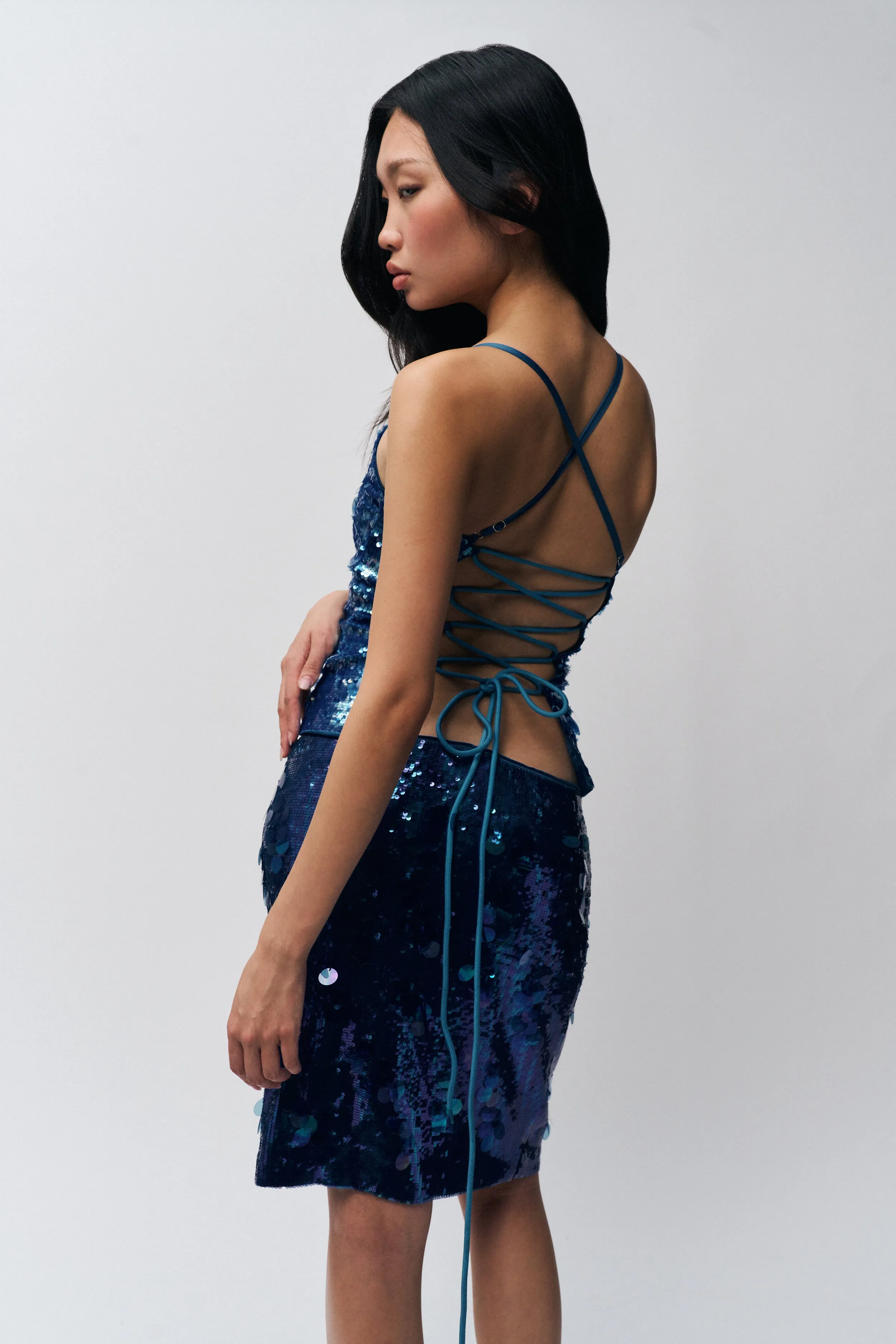 VNeckline Paillette Cami Top