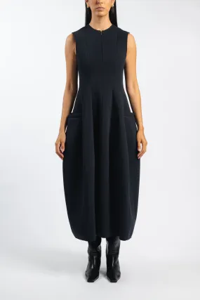 Bonded Twill Sleeveless Sculpted Dress Seasonal piece Event Safe