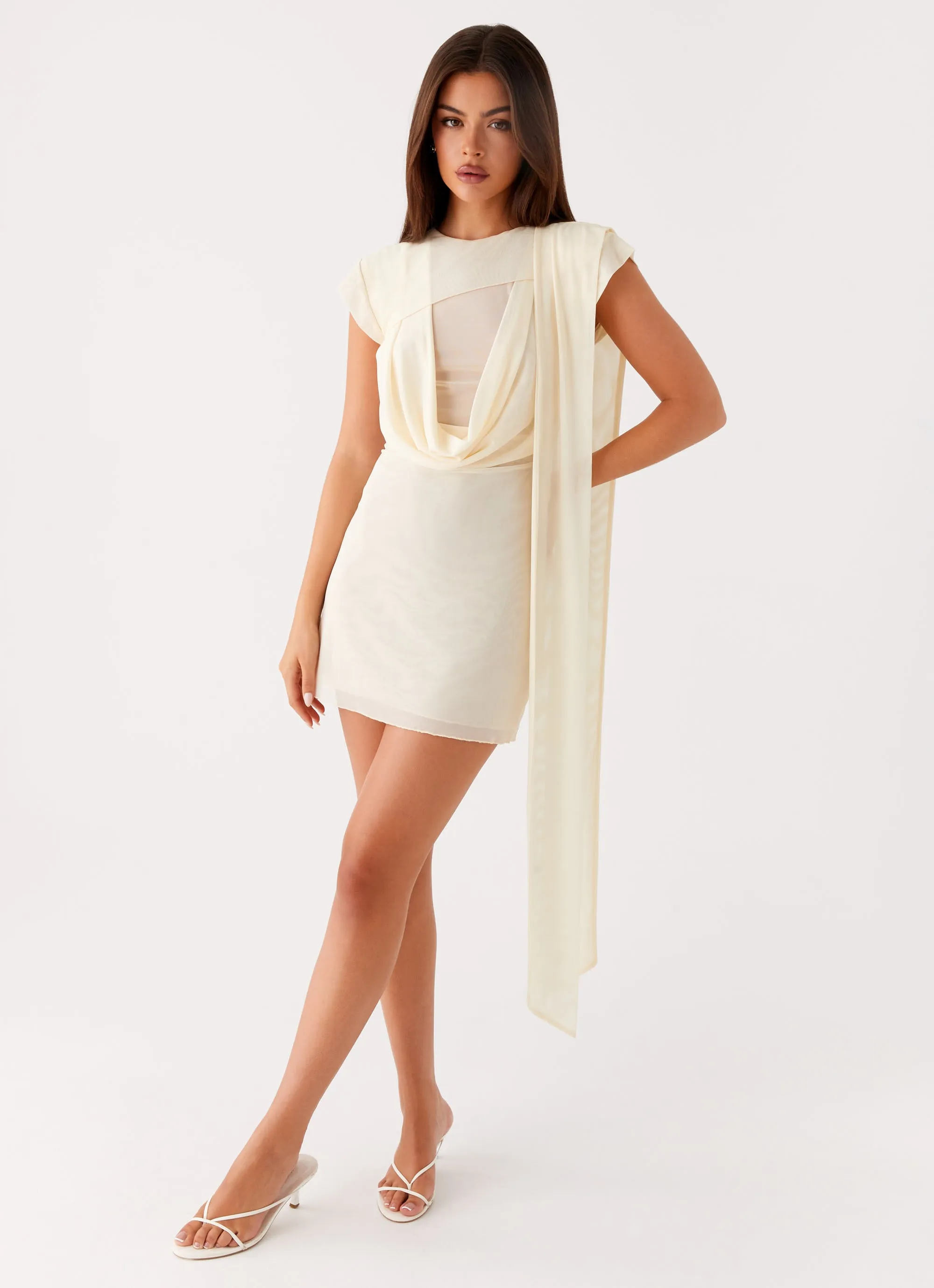 Artistic Shape Light Touch Felipe Mini Dress - Yellow