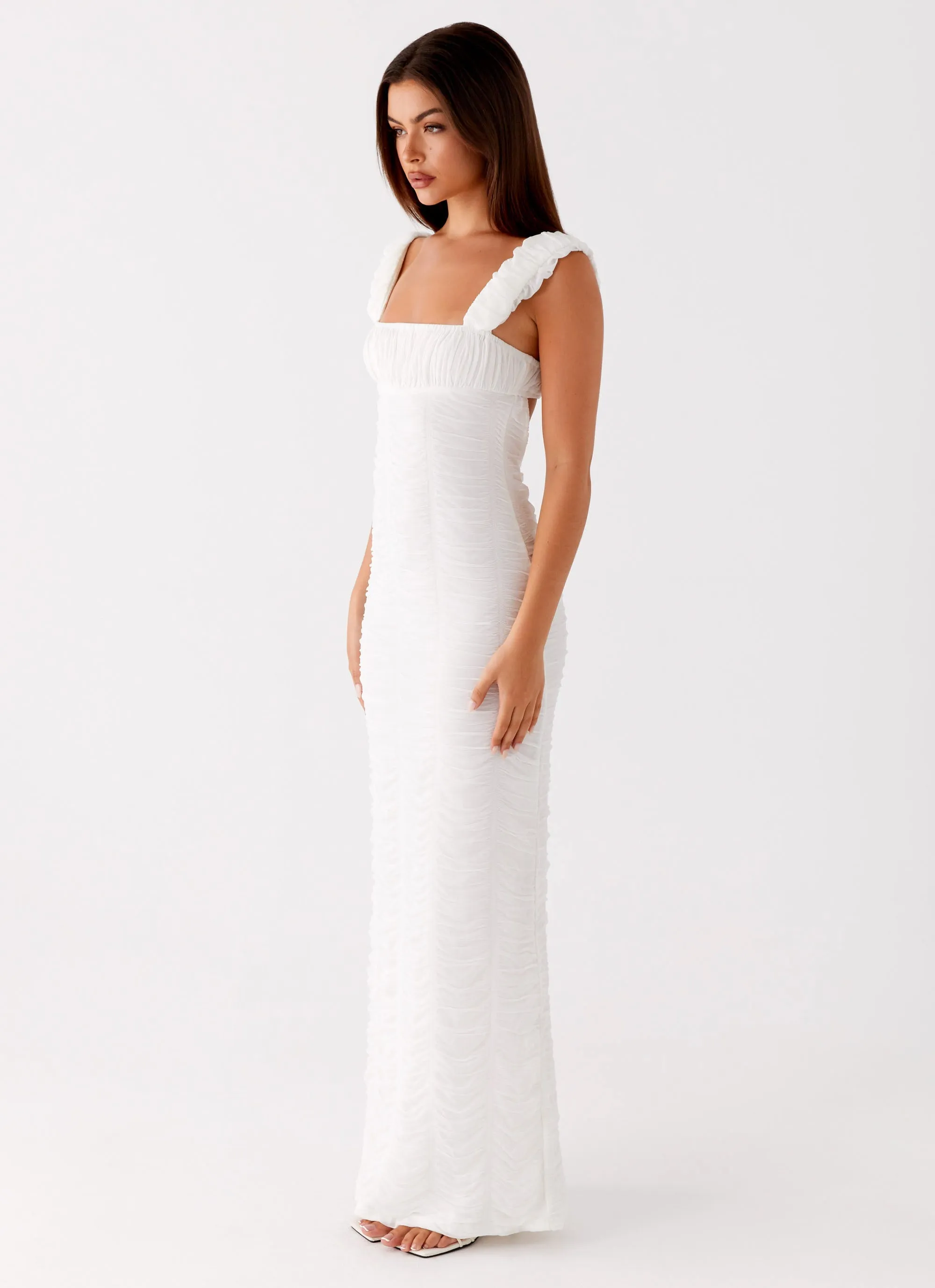 Smooth Flow Senses Midi Dress - White