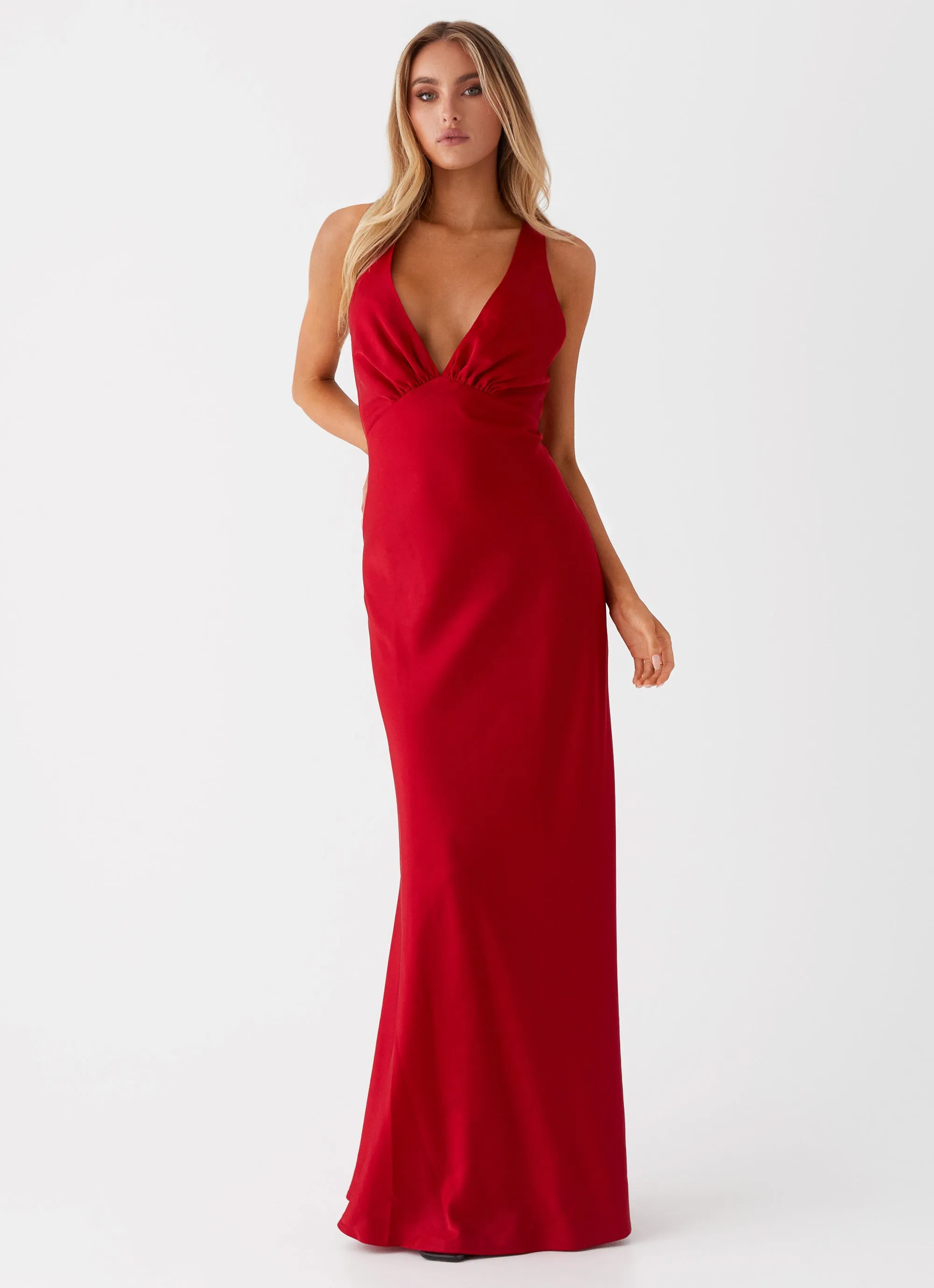 Bold Mood Slyvia Maxi Dress - Red
